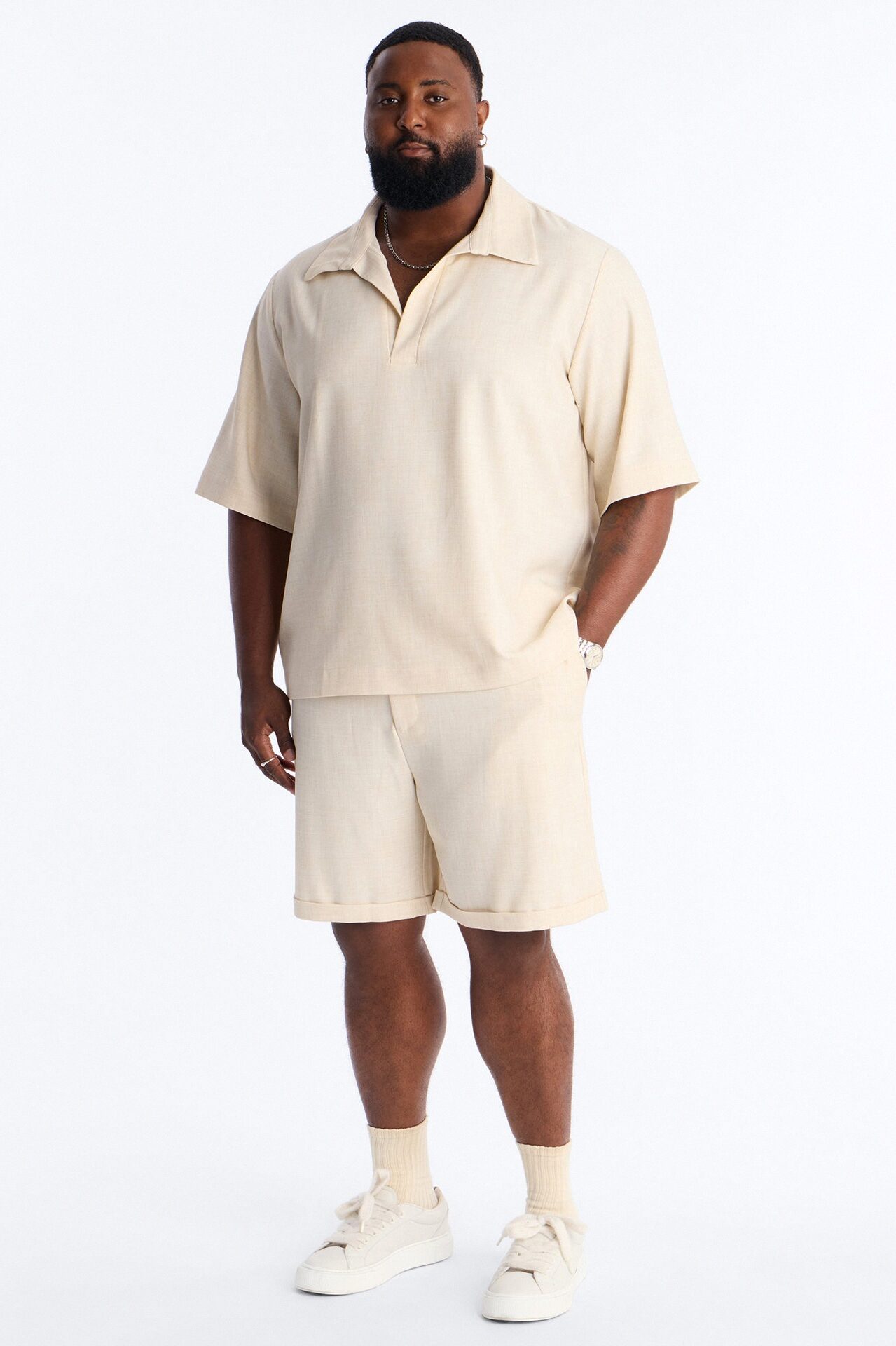 Sorrento Relaxed Polo - Tan