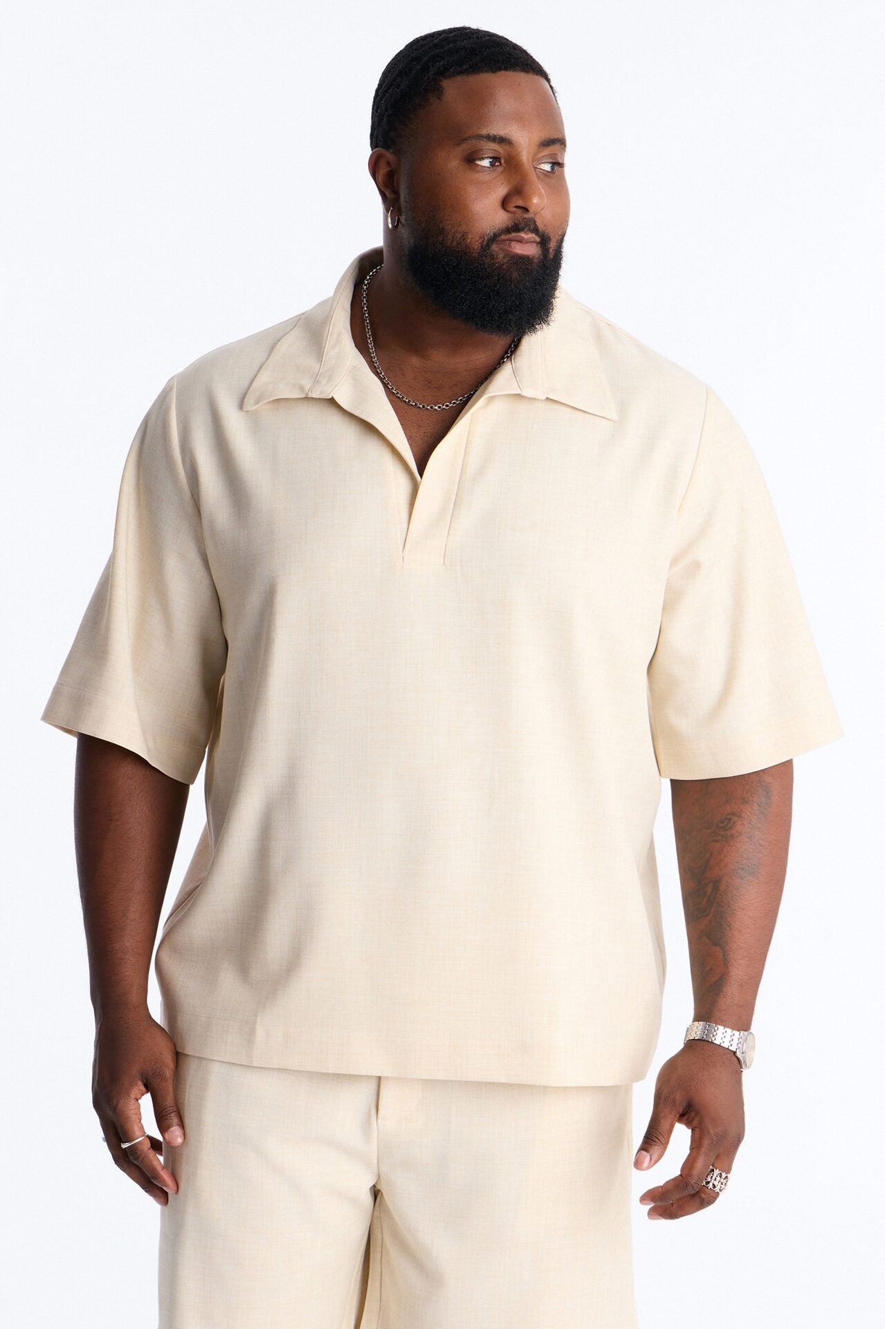Sorrento Relaxed Polo - Tan