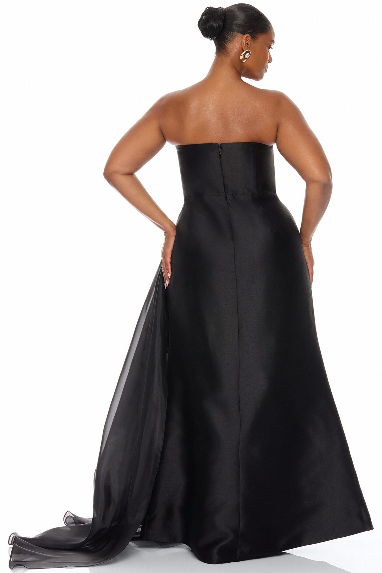 Meant To Be Satin Gown - Black