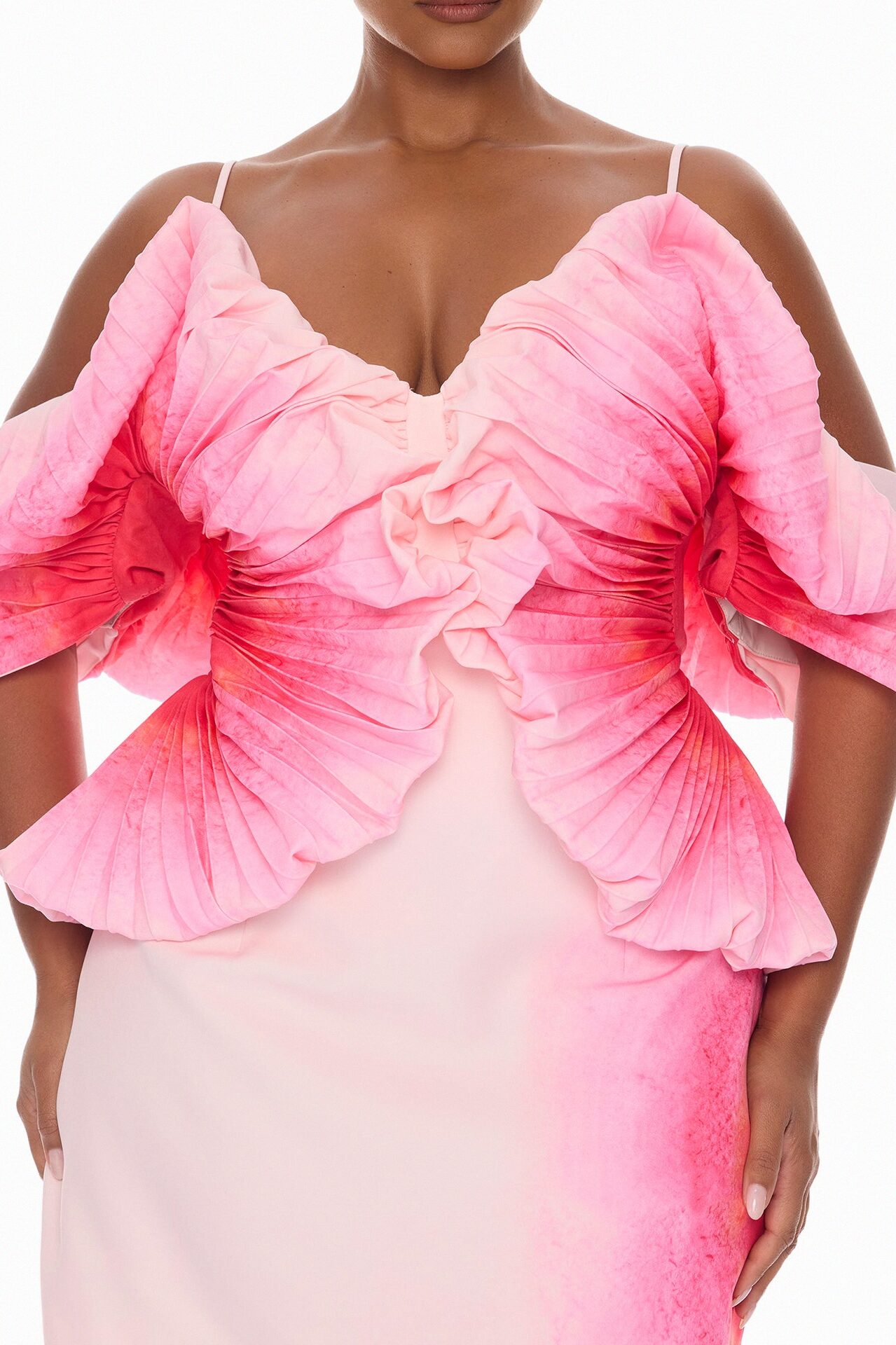 Kaia Pleated Mini Dress - Pink