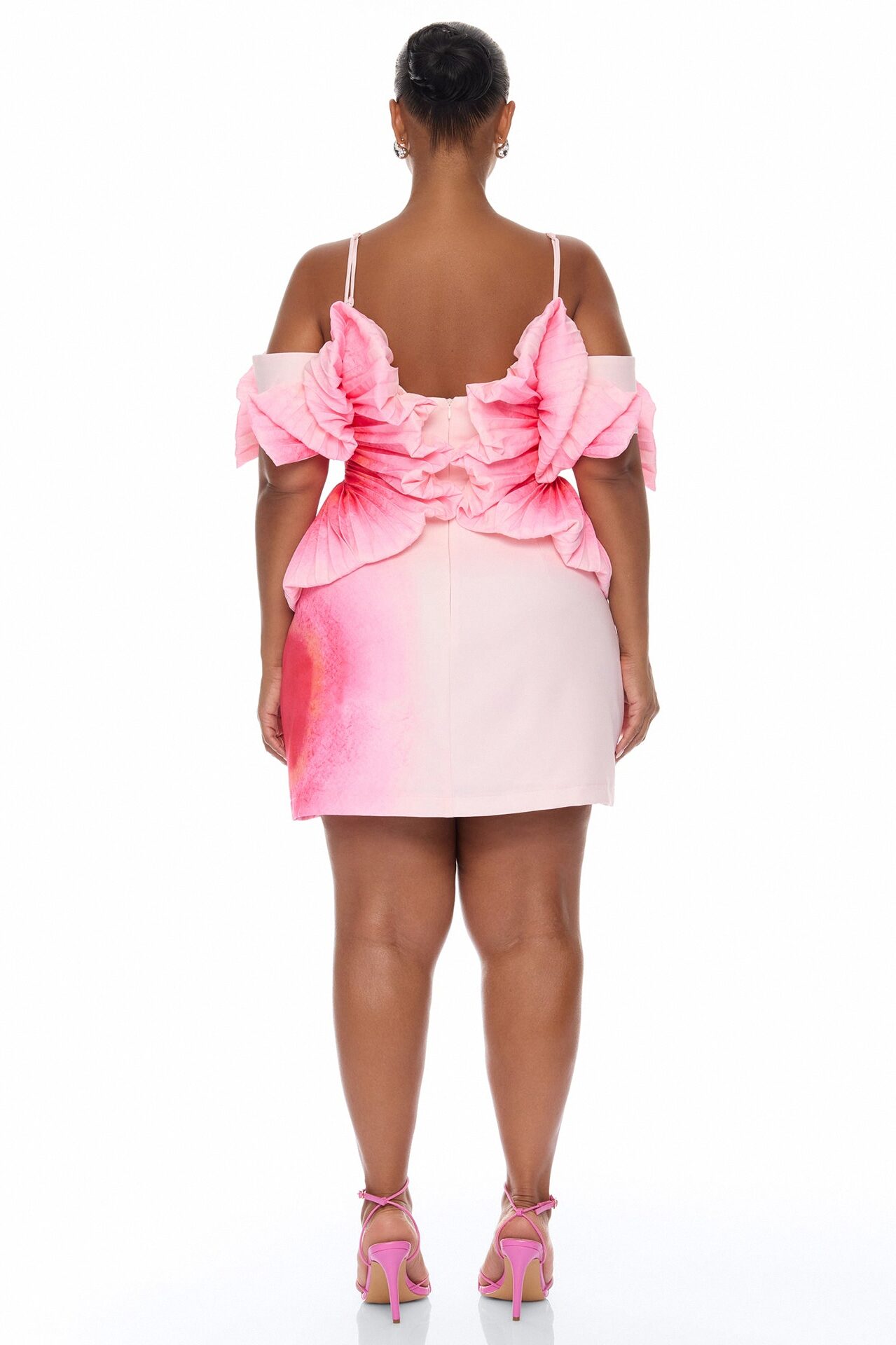 Kaia Pleated Mini Dress - Pink