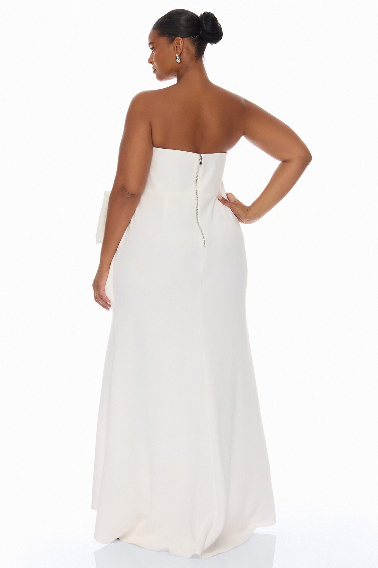 Night To Remember Strapless Gown - White