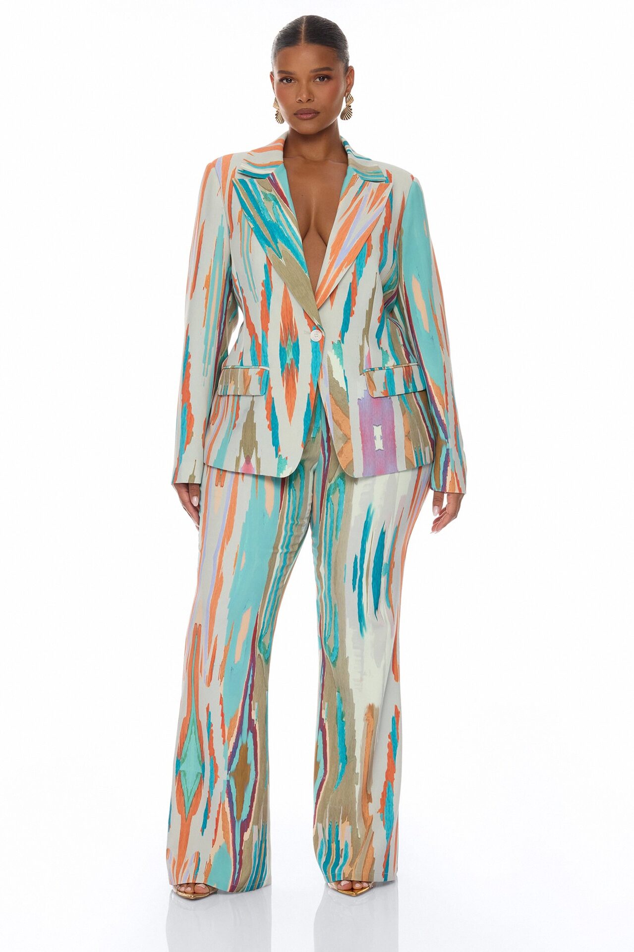 Daydreaming Pant Set - Turquoise/combo