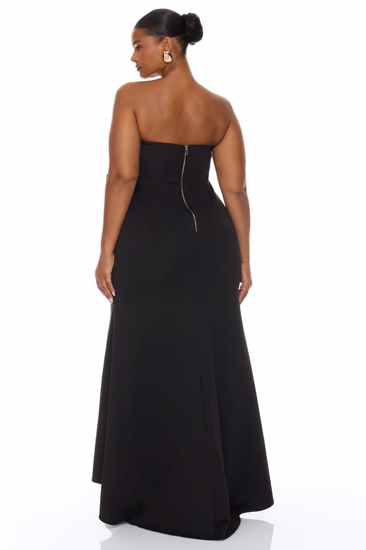 Night To Remember Strapless Gown - Black
