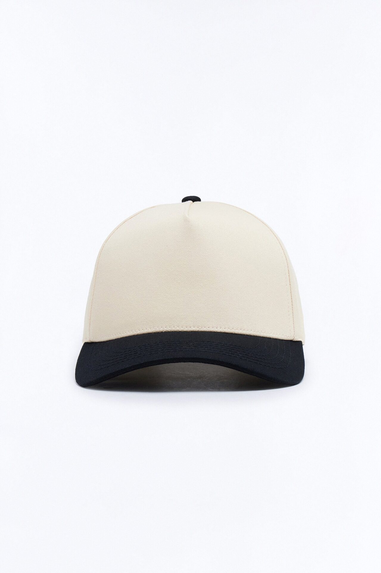 Basic Color Block Snapback Hat - Black/combo
