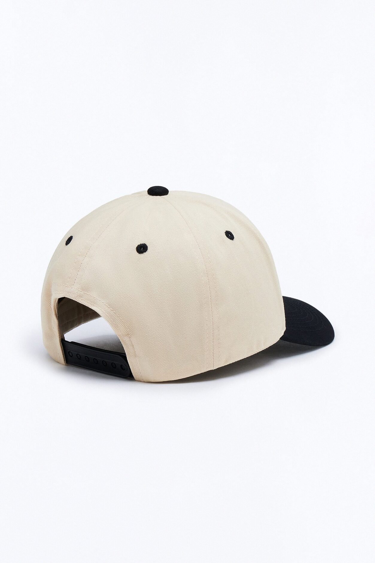 Basic Color Block Snapback Hat - Black/combo