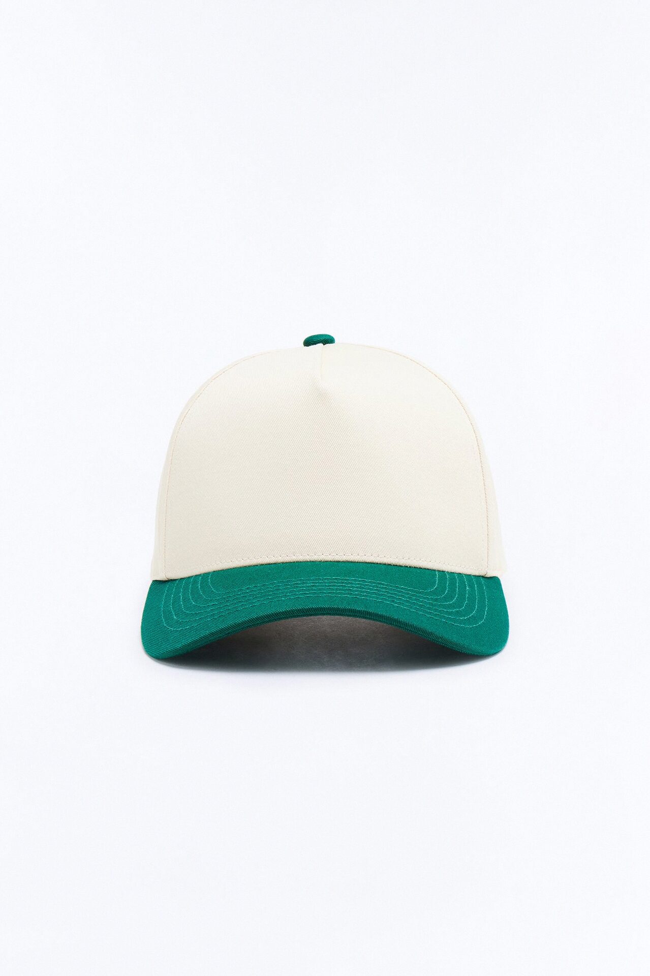 Basic Color Block Snapback Hat - Green/combo
