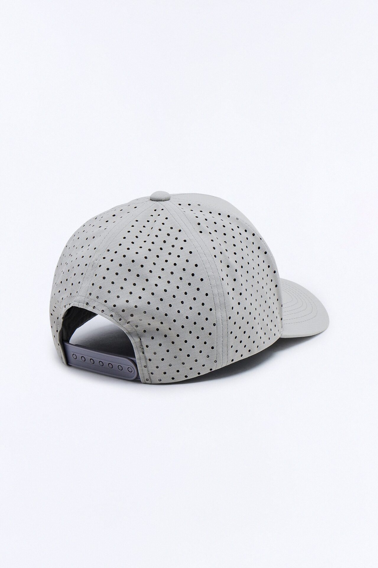 Basic Laser Cut Mesh Trucker Hat - Grey