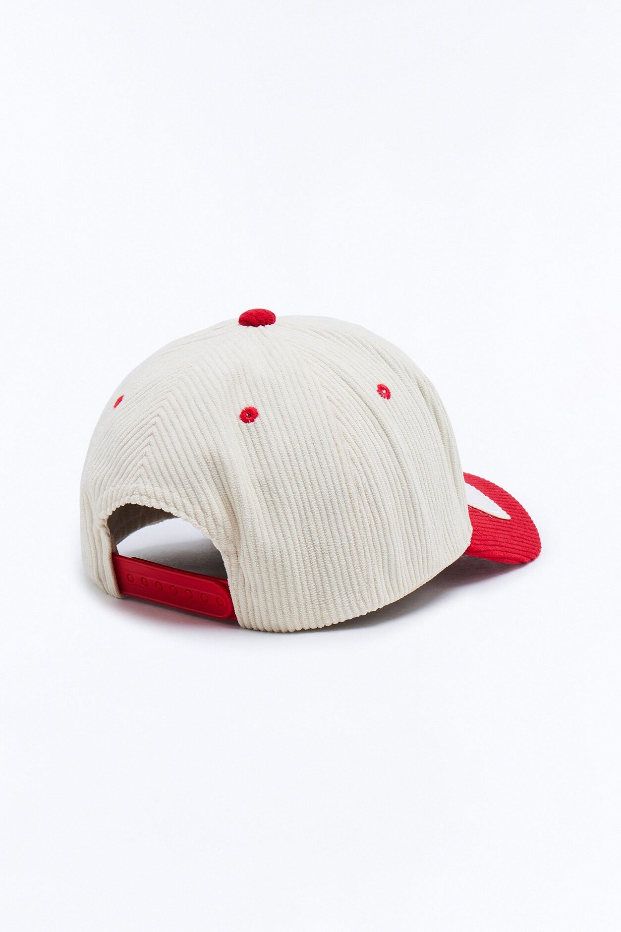 23 Patch Corduroy Snapback Hat - Stone