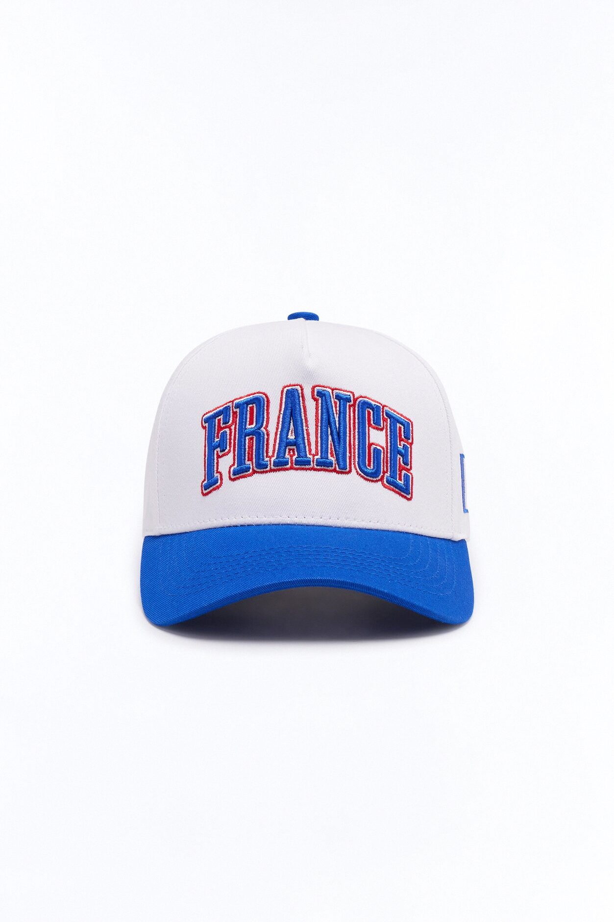 France Love Baseball Hat - White/Blue