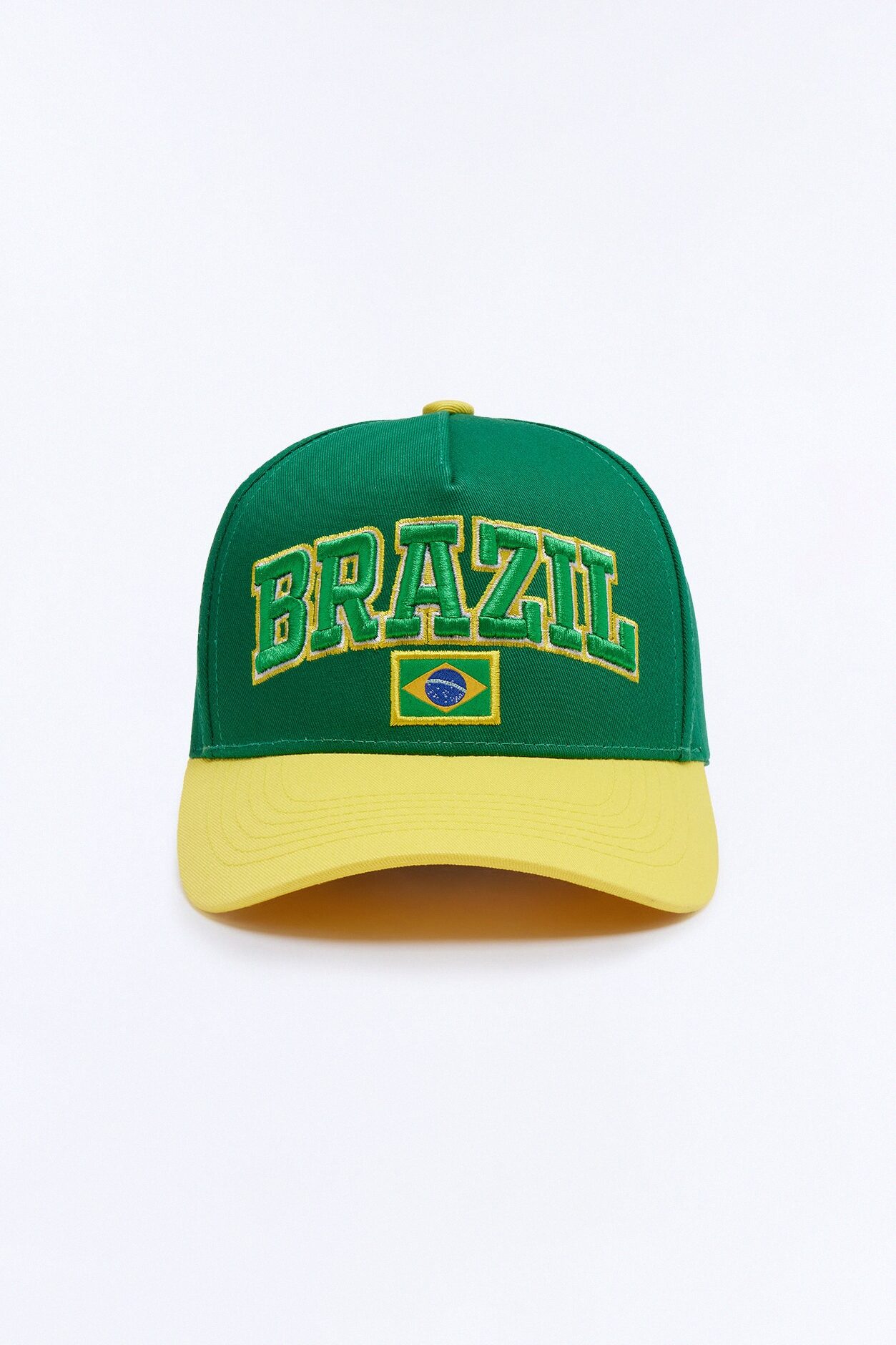 Brazil Love Baseball Hat - Green/combo