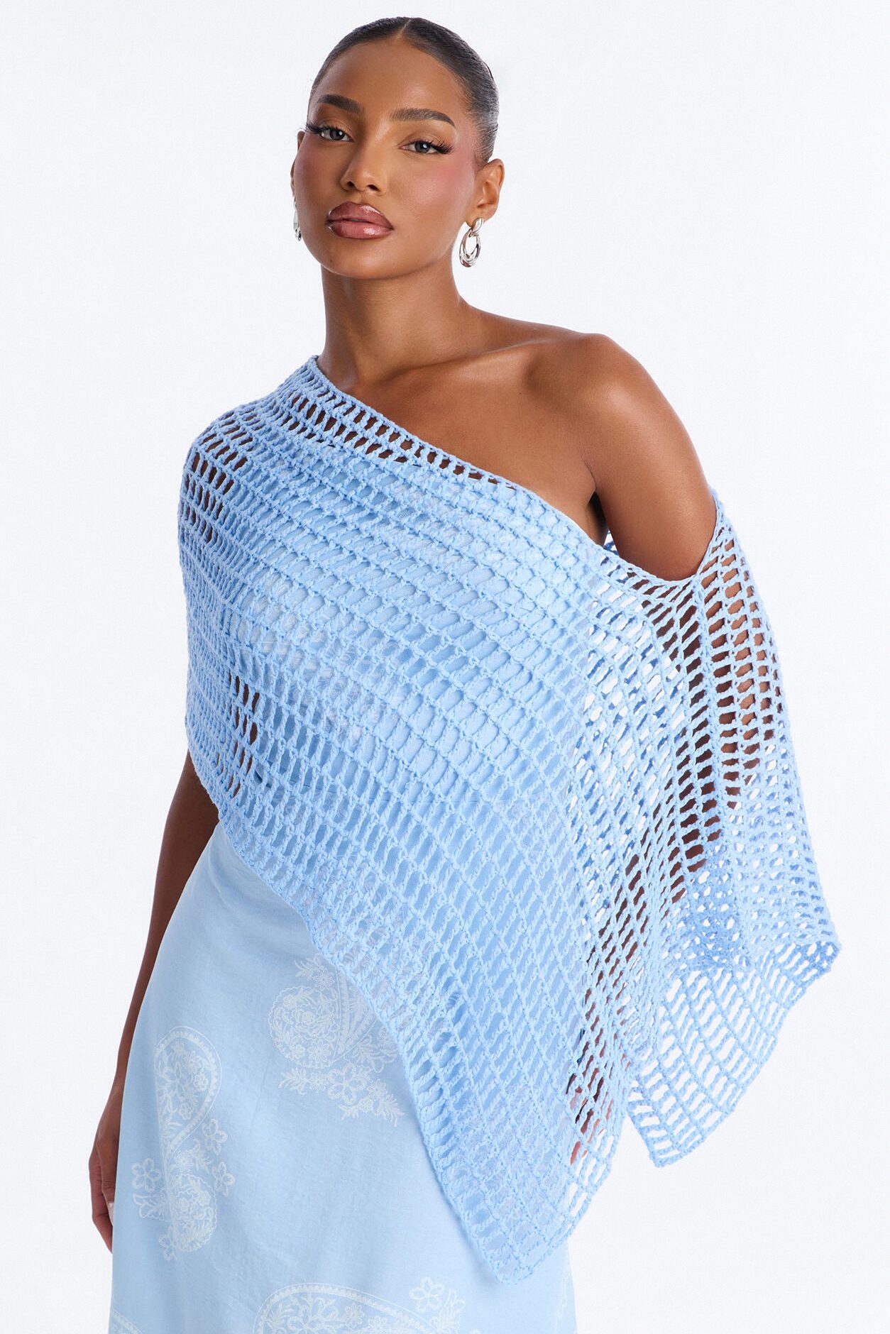 Time For A Stroll Maxi Dress Set - LightBlue