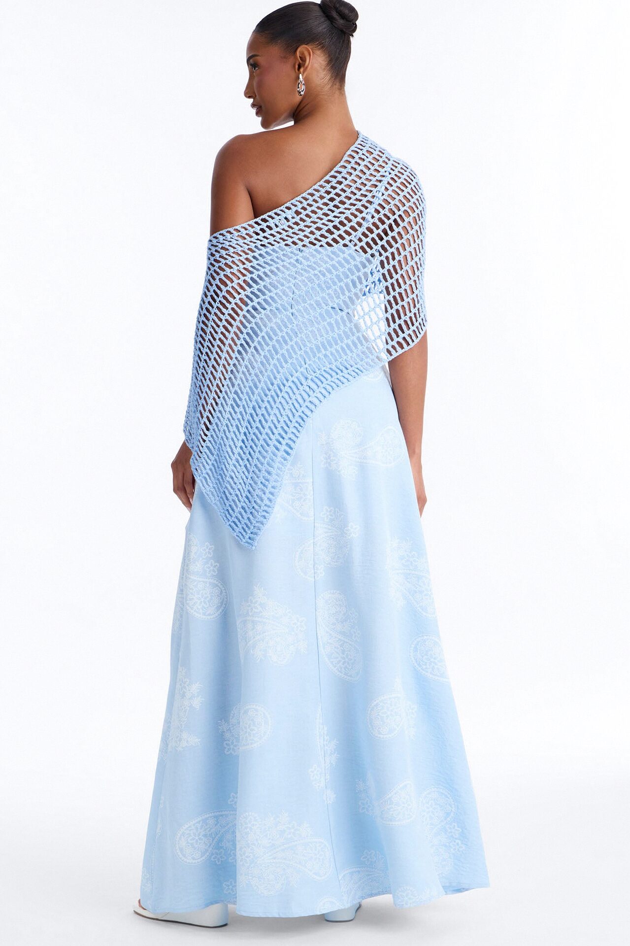 Time For A Stroll Maxi Dress Set - LightBlue