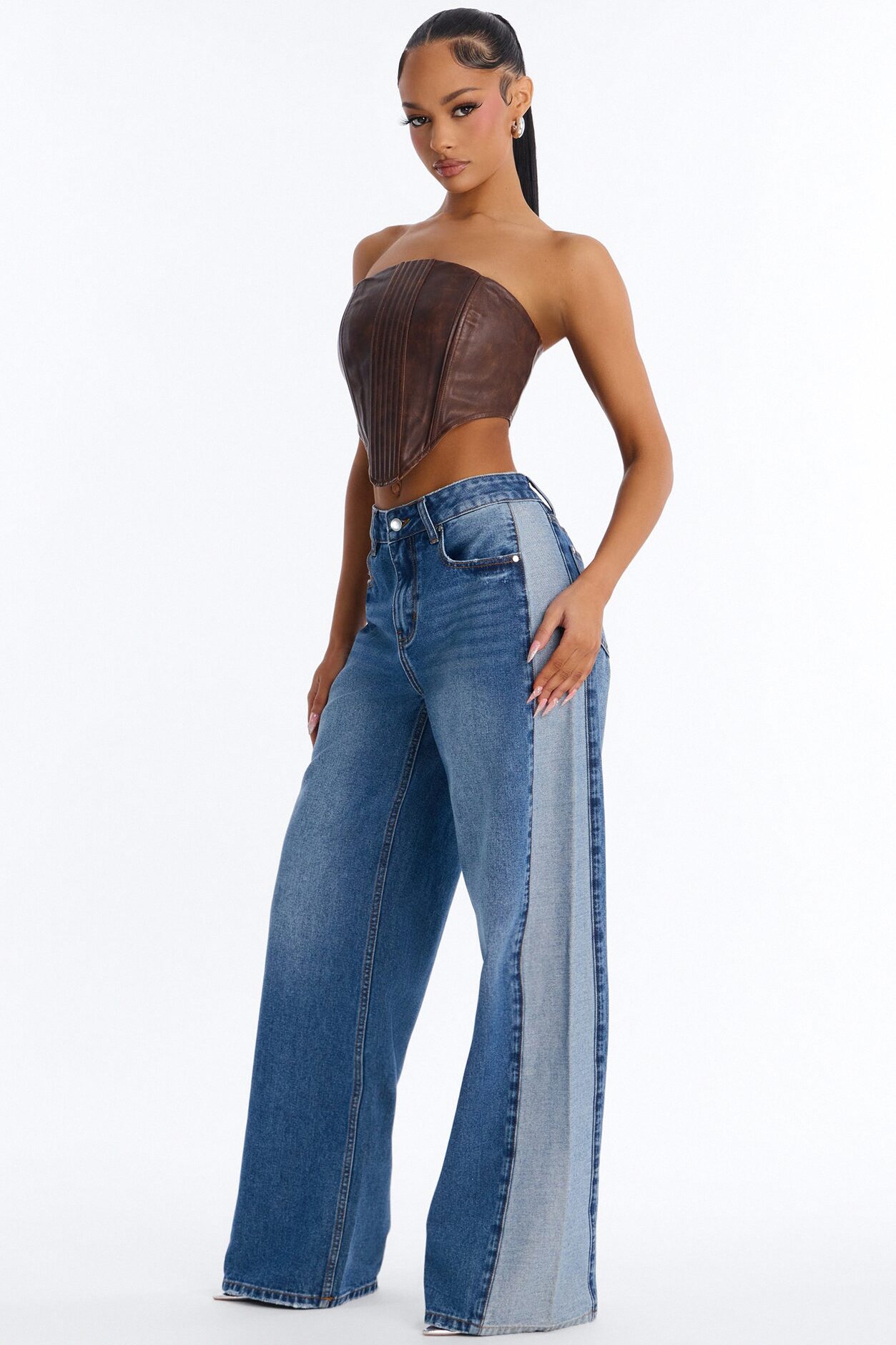 Backroad Baby Wide Leg Jeans - Dark Wash