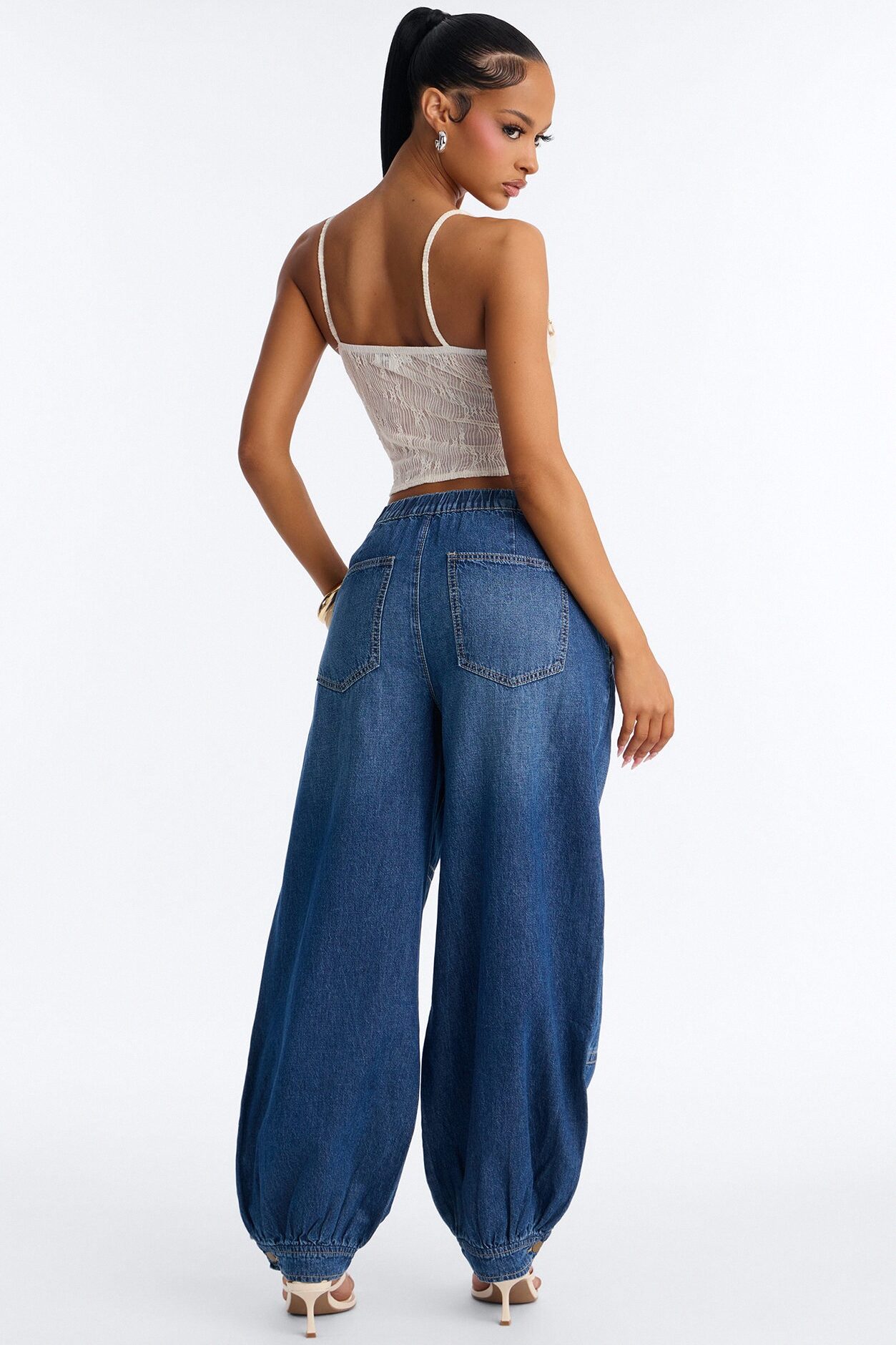 St. Augustine Linen Blend Jogger Jeans - Dark Wash