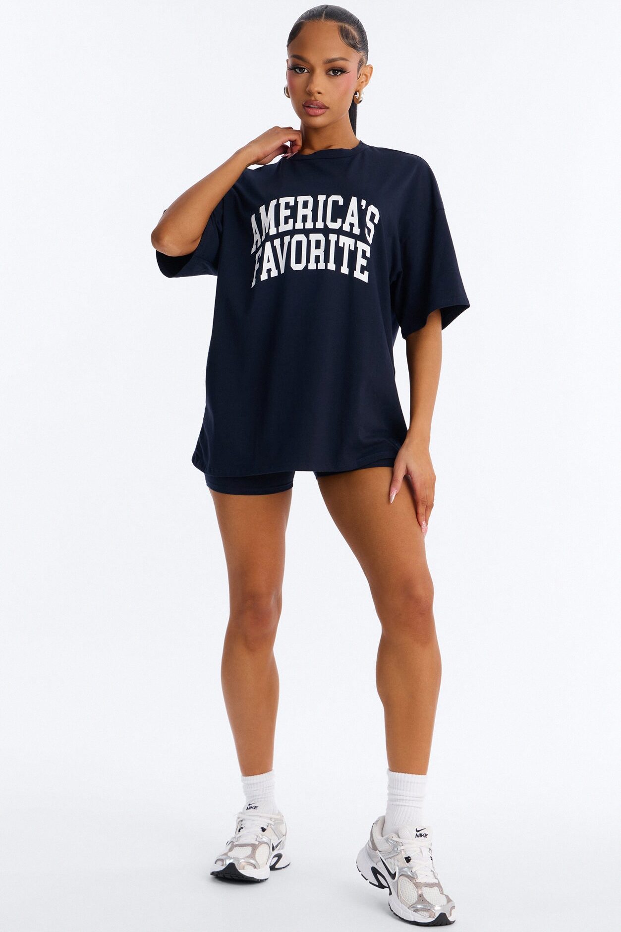 America's Favorite Biker Short Set - Navy