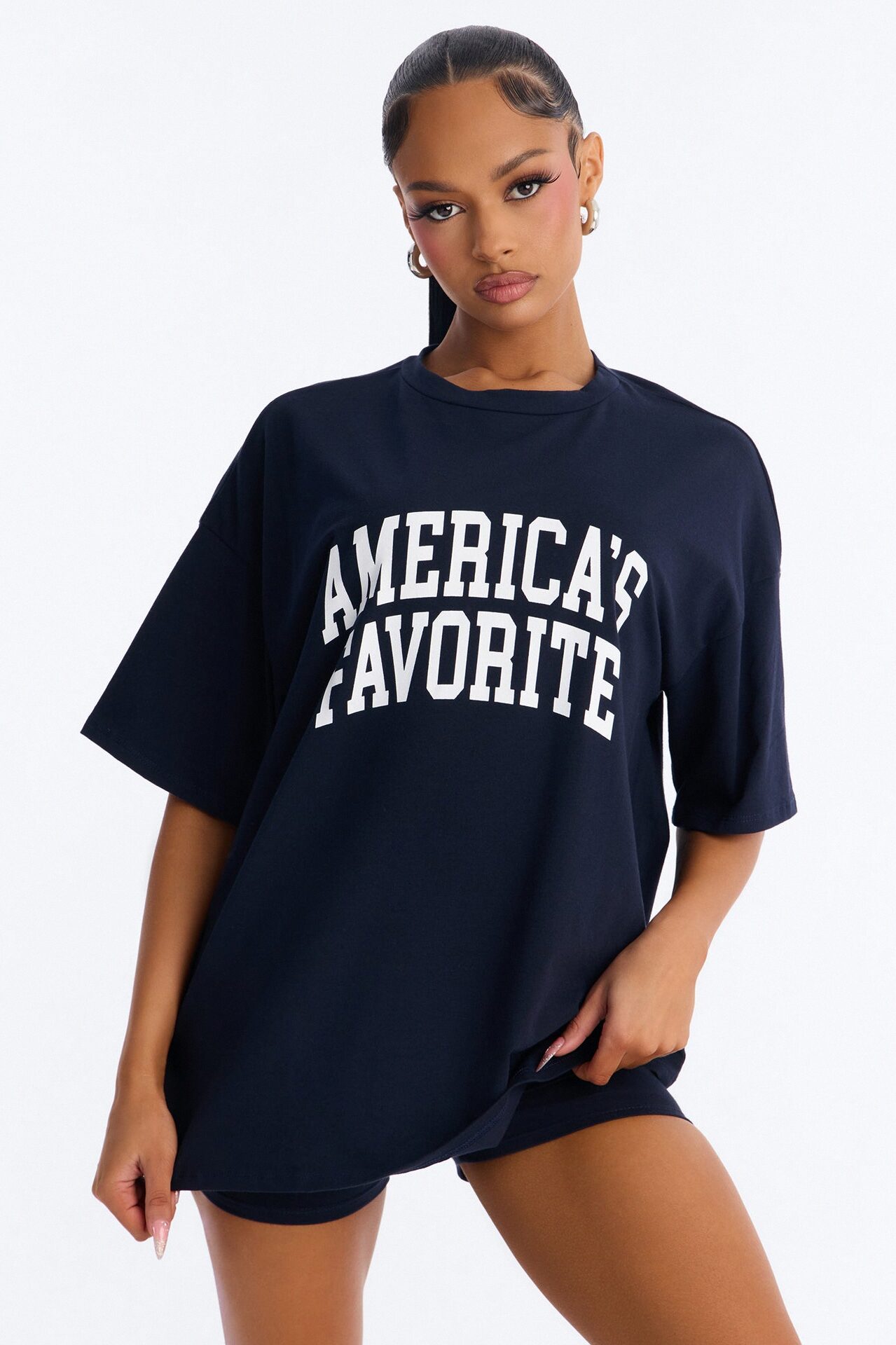 America's Favorite Biker Short Set - Navy