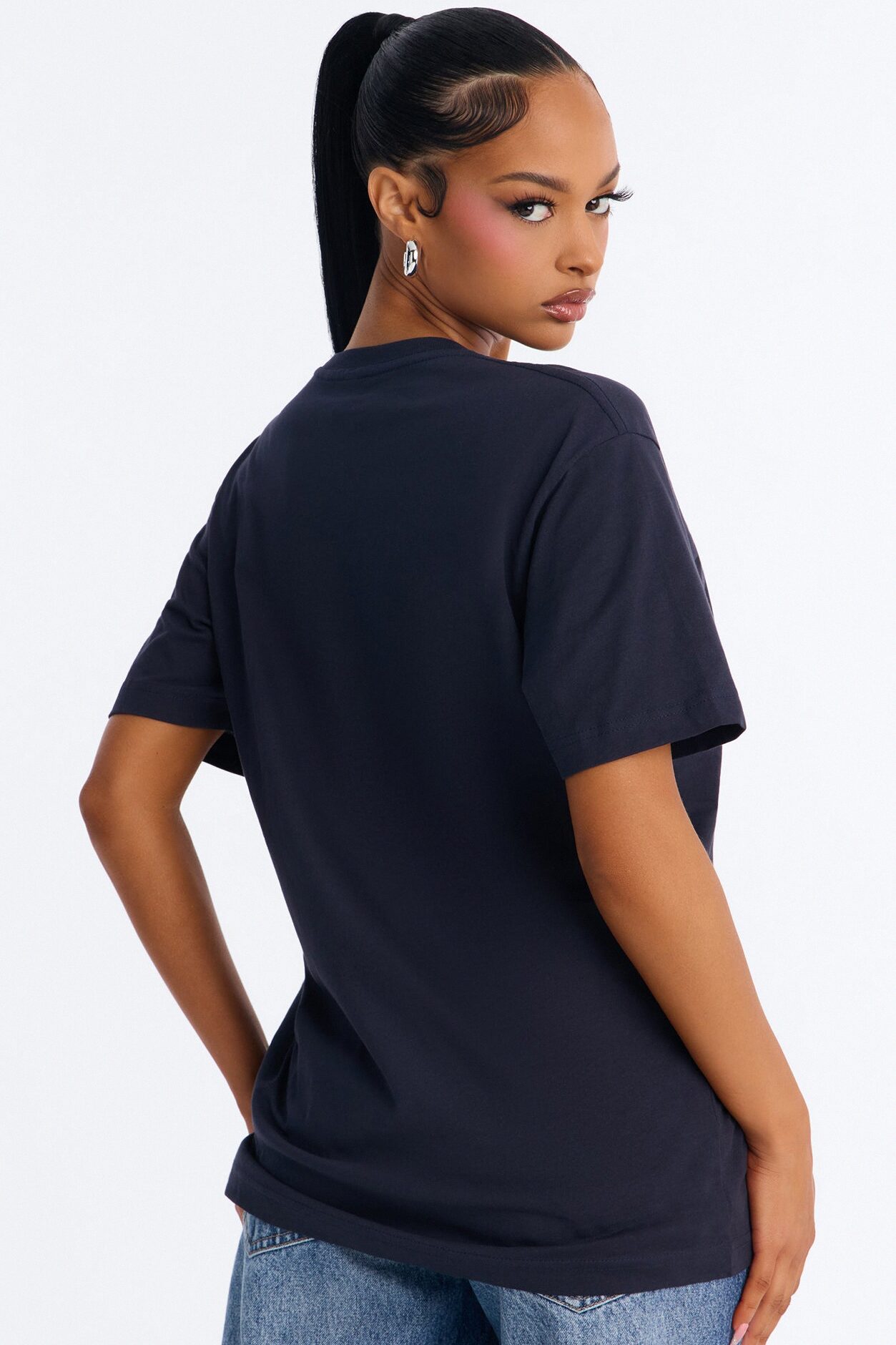 Random Tuesday Oversized T Shirt - Midnight Blue