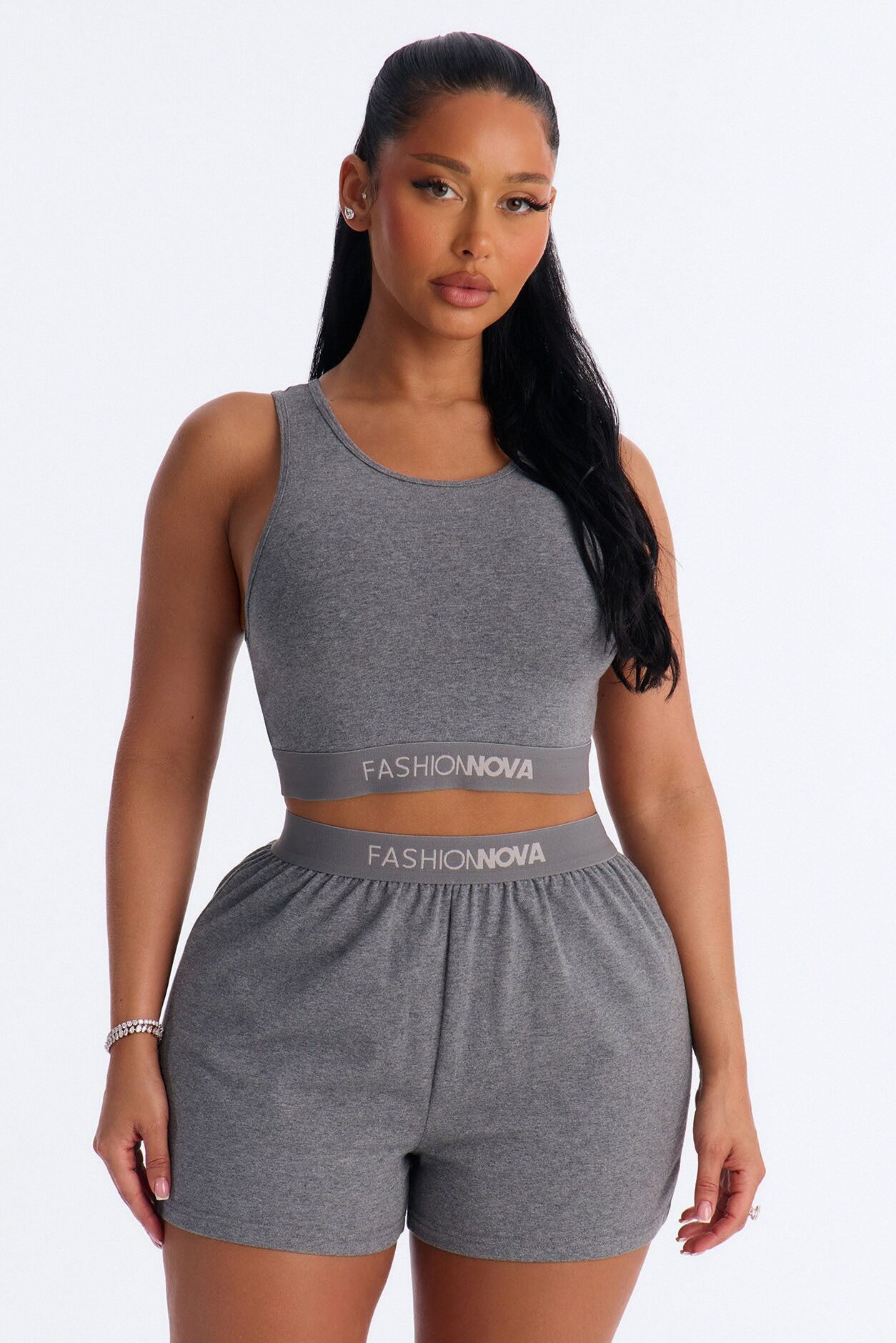 FN Mood Loose Cotton Boxer - Charcoal