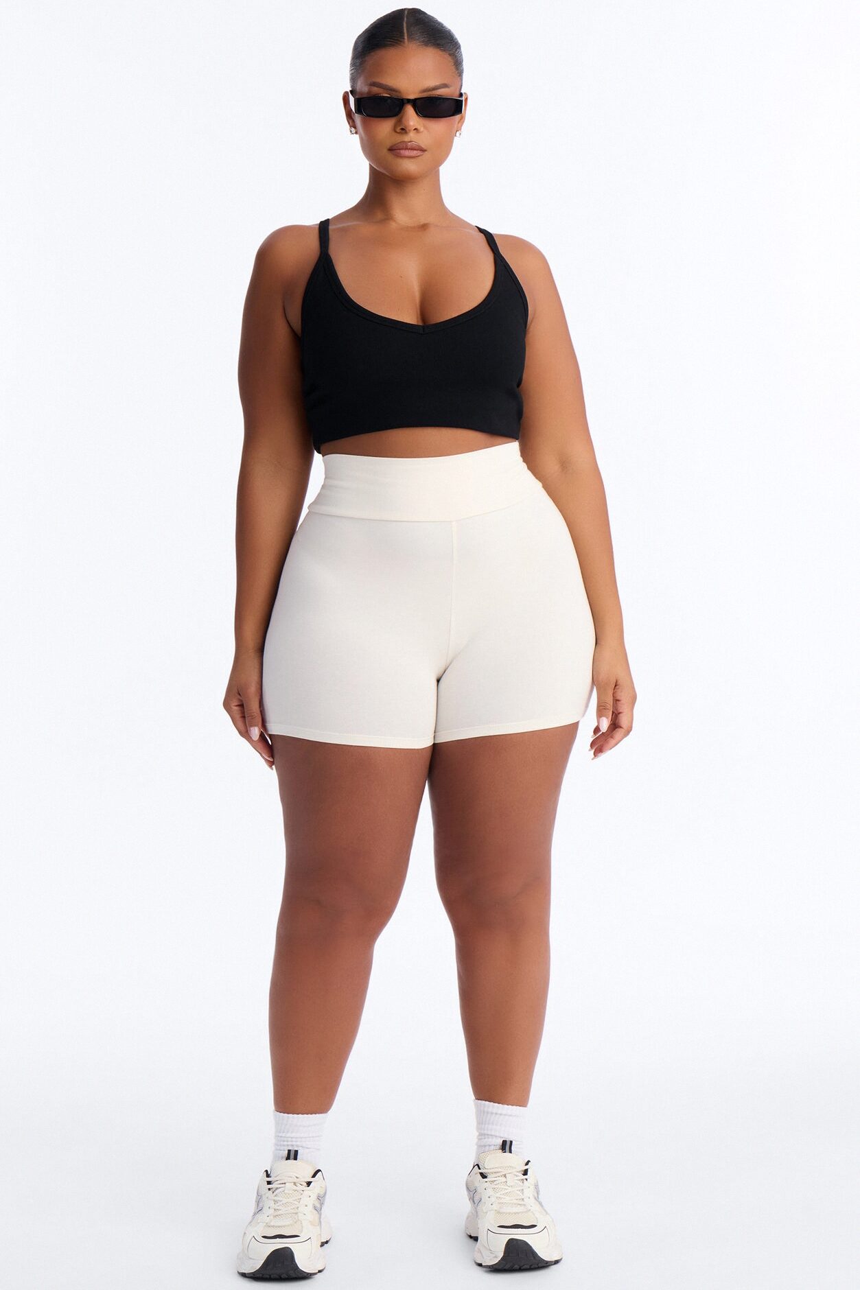 Hailey Biker Shorts - Stone