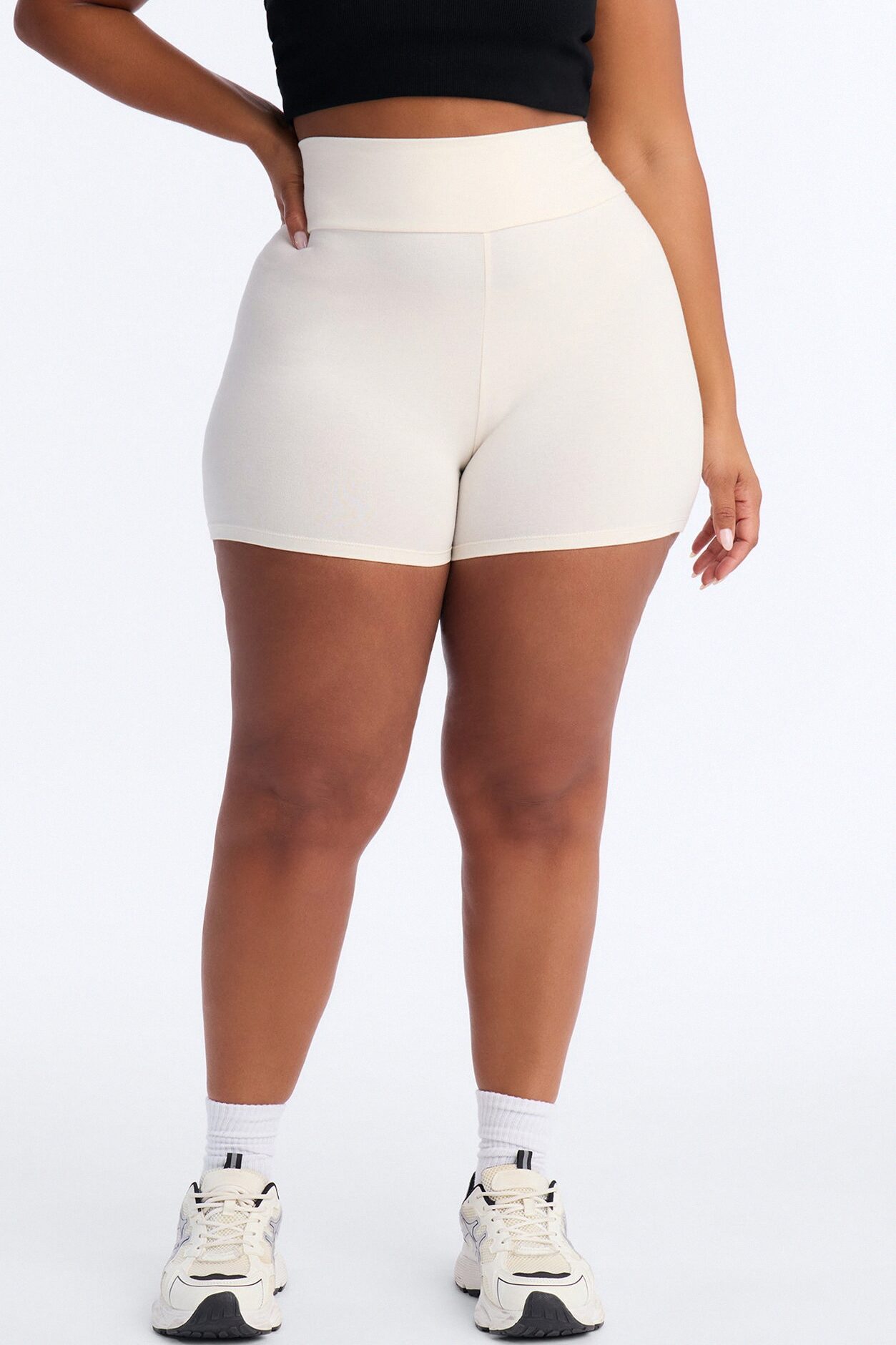 Hailey Biker Shorts - Stone