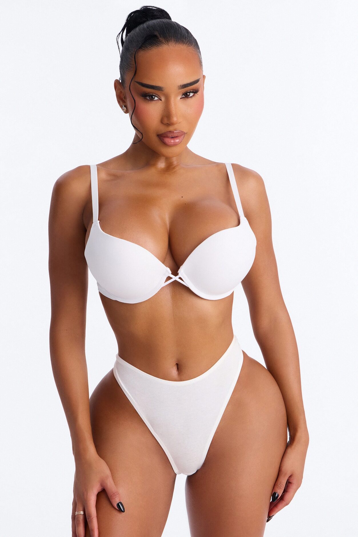 Nova Microfiber Extreme Lift Level 3 Push Up Bra - White
