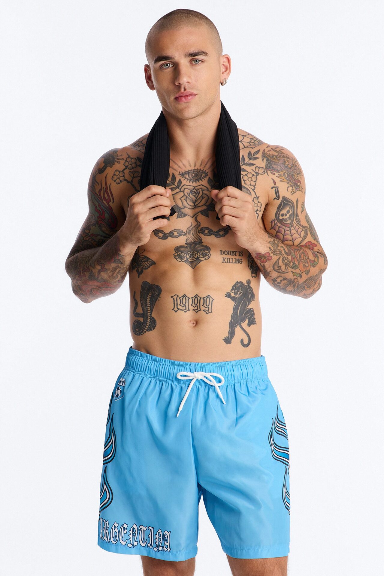 Argentina Circuit Velocity Swim Trunk 7″ - Blue/combo