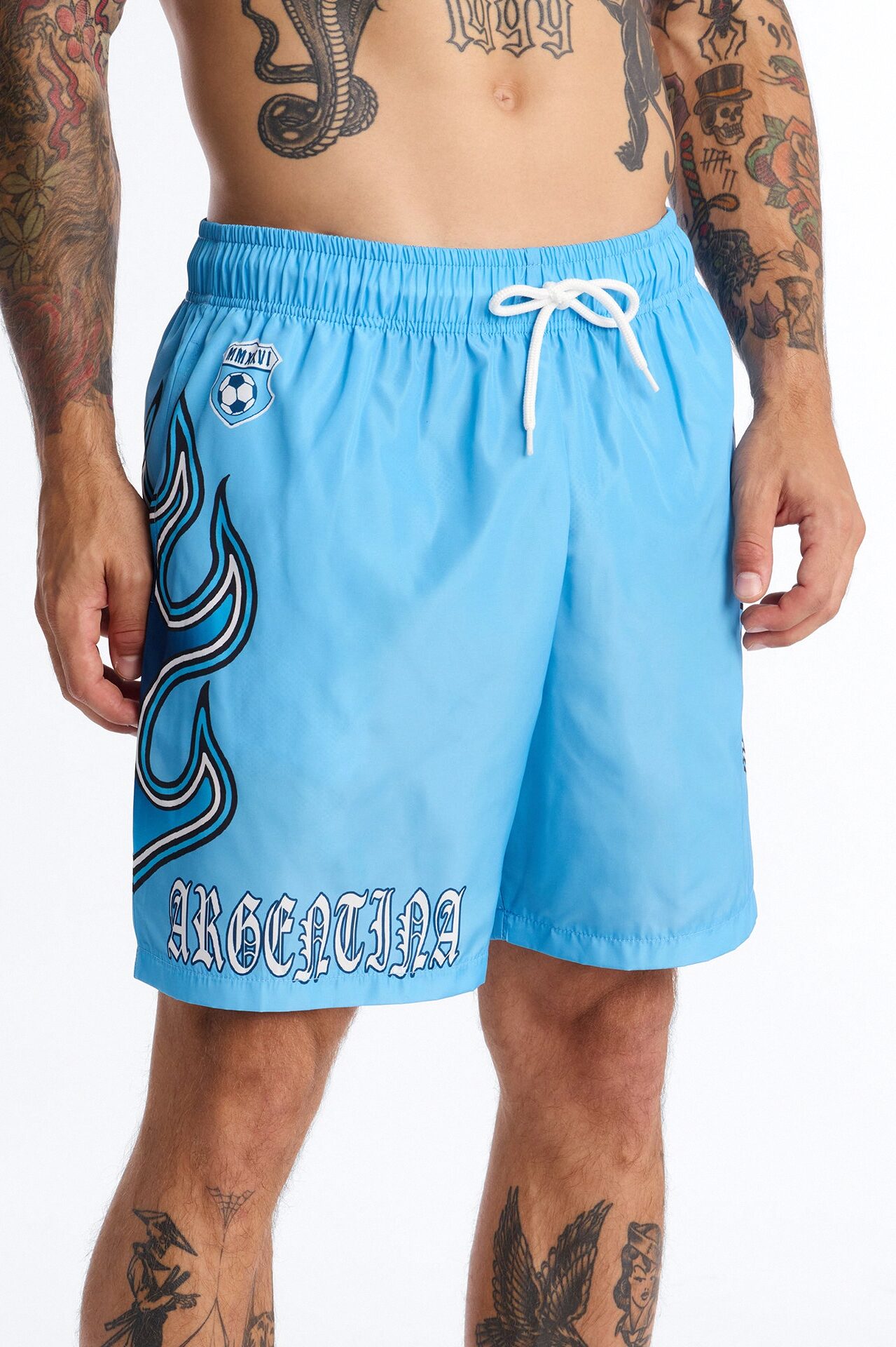 Argentina Circuit Velocity Swim Trunk 7″ - Blue/combo