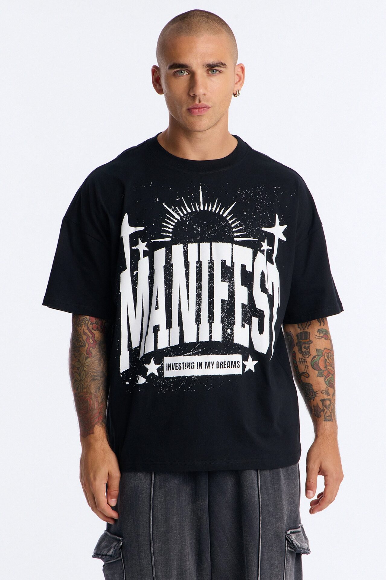 Manifest Success Boxy Short Sleeve Tee - Black