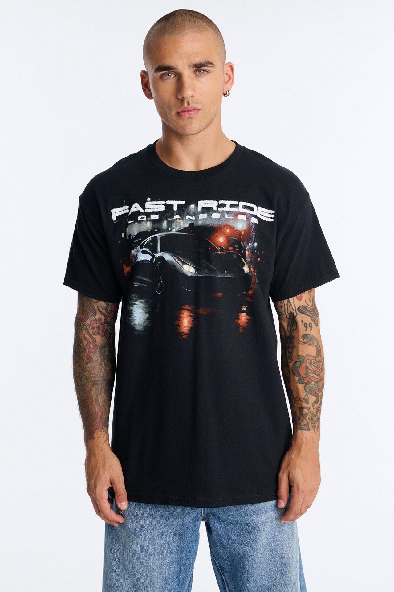 Fast Ride Fast Life Short Sleeve Tee - Black