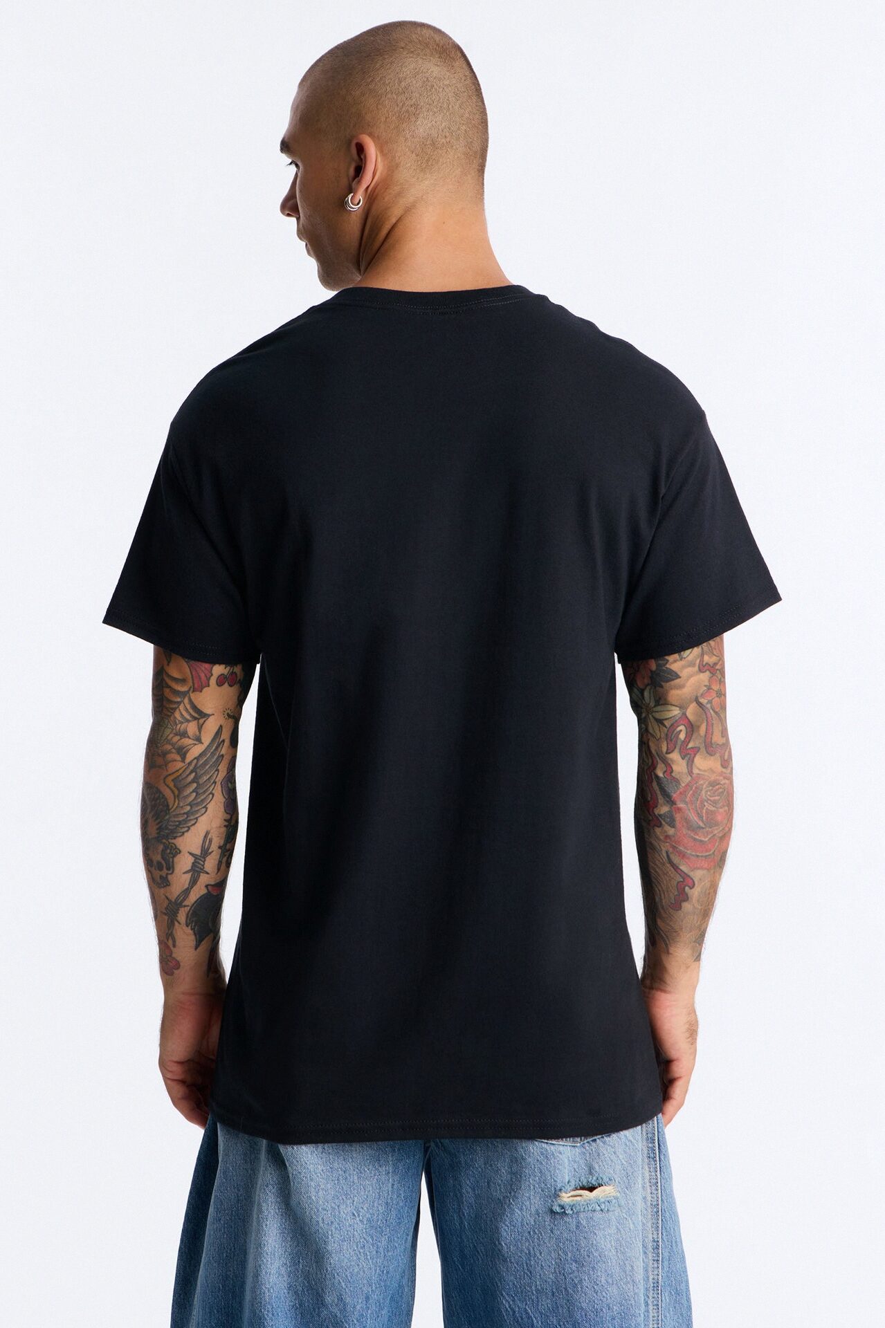 Paradise City Oversized Short Sleeve Tee - Black
