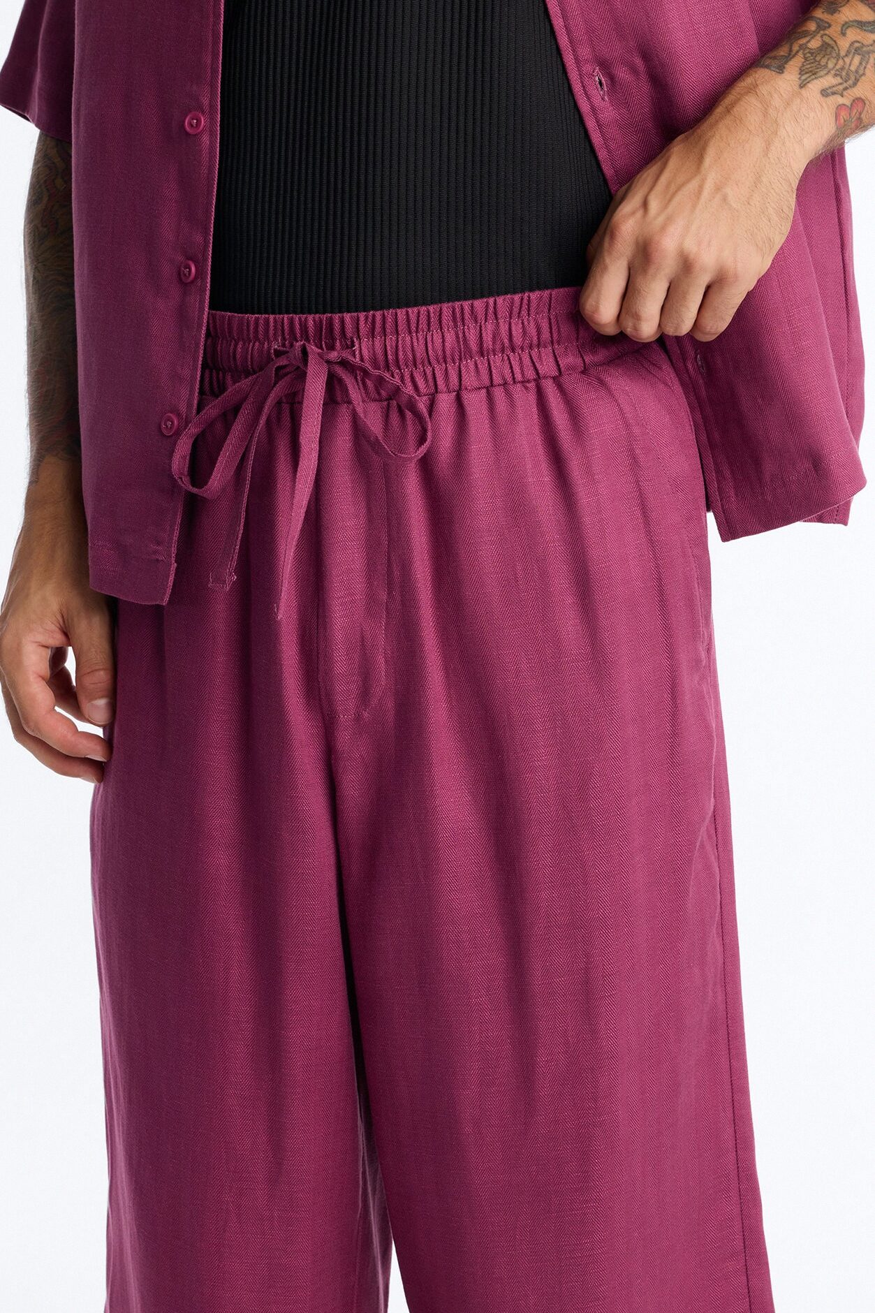 Wide Leg Wastelander Pant - Purple