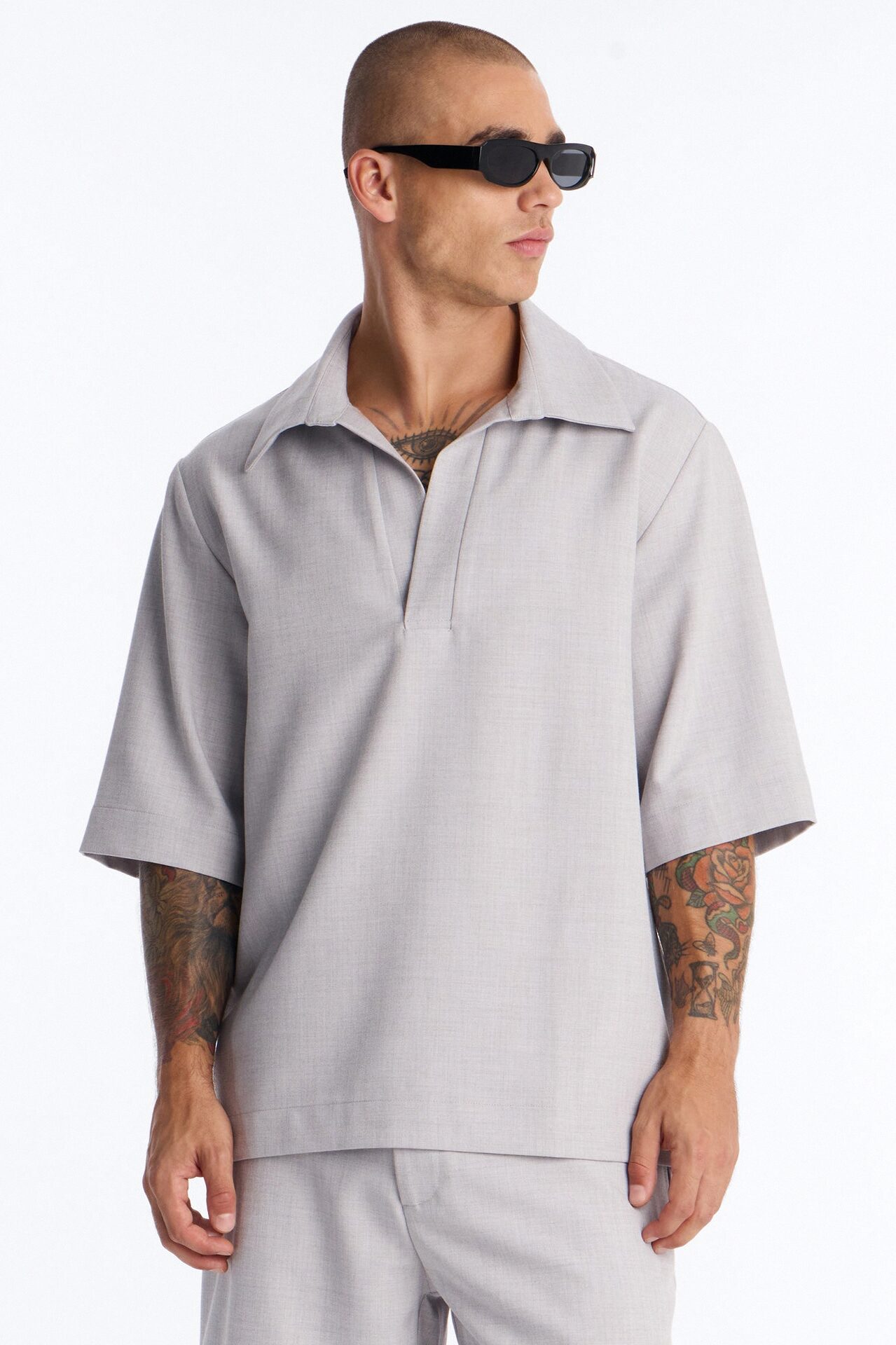 Sorrento Relaxed Polo - Grey