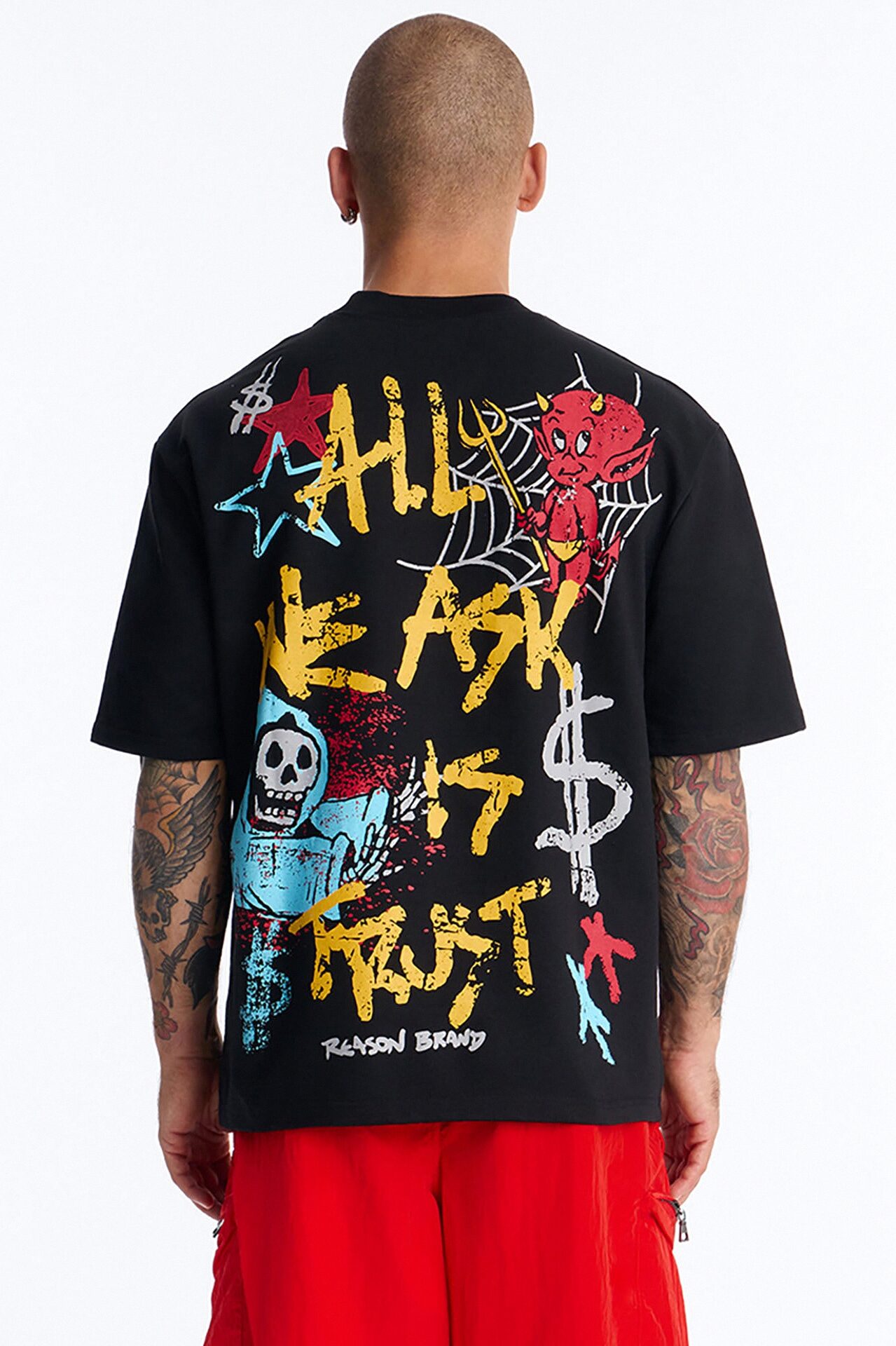 Respect For Hustle Short Sleeve Tee - Black