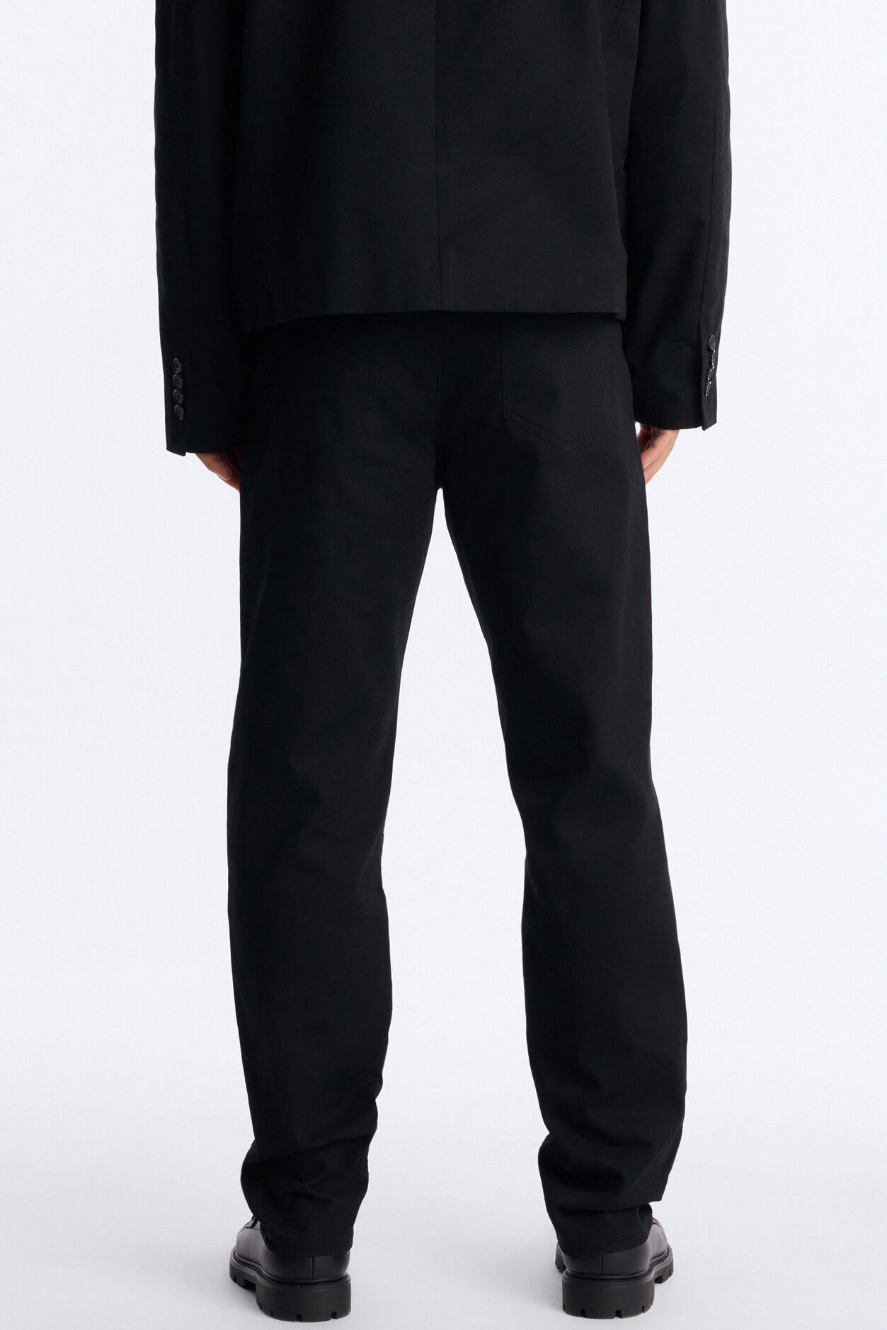 Slim Lattice Luxe Pearl Pant - Black