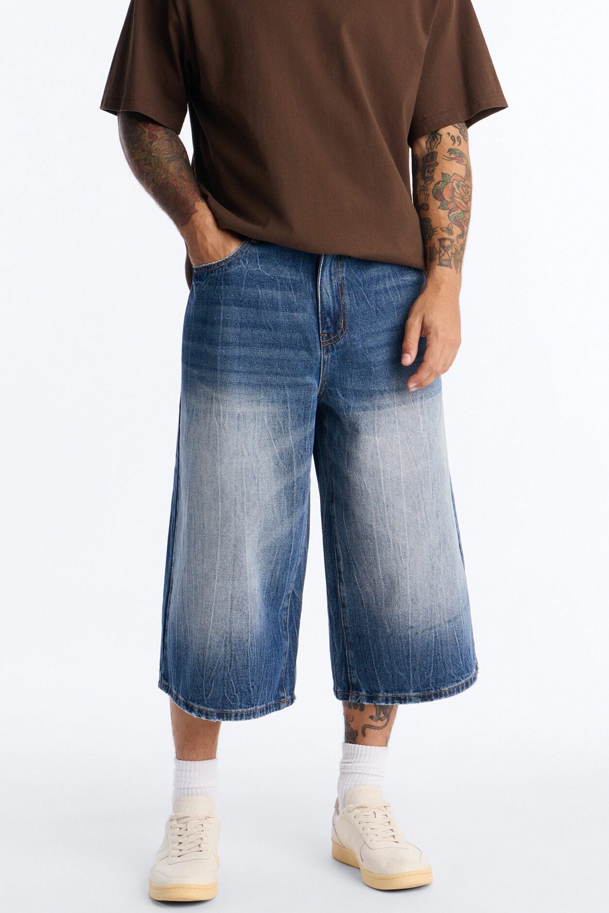 Super Baggy Melrose Denim Short - Dark Wash