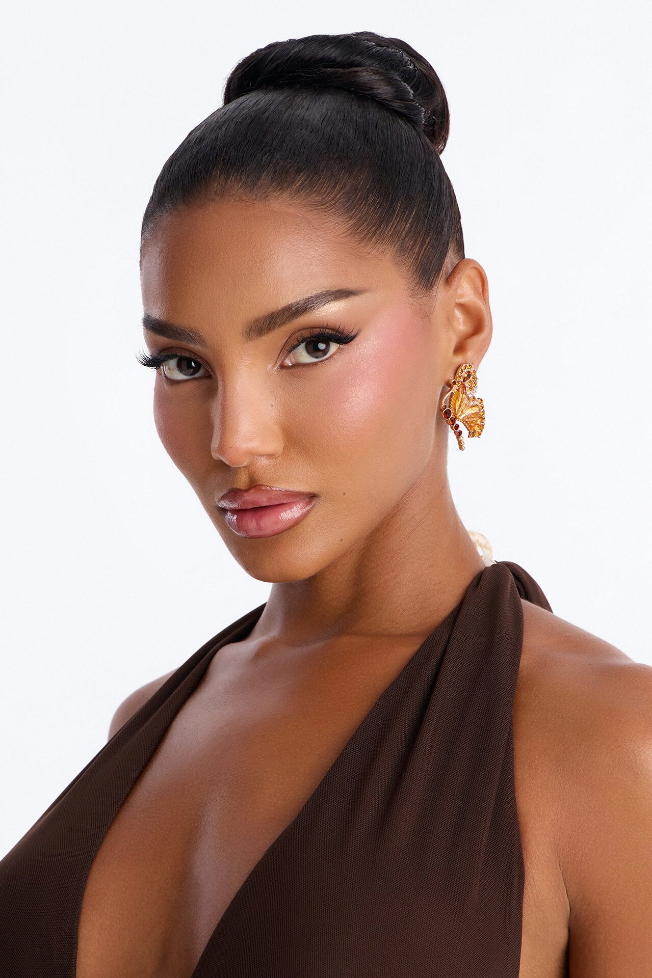 Everywhere With You Butterfly Earrings - Orange