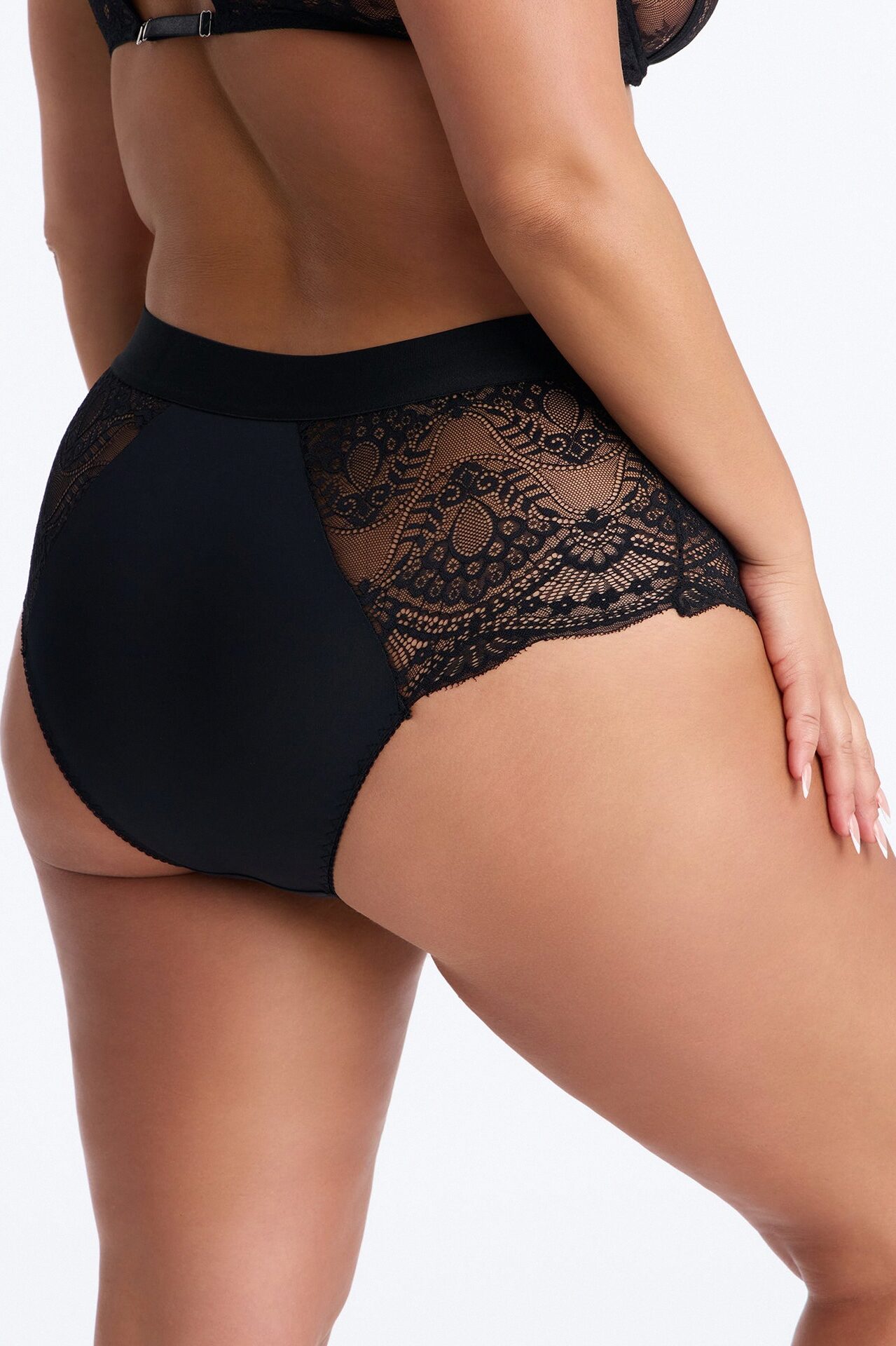 Savanah High Waist Shaping Brief Panty - Black