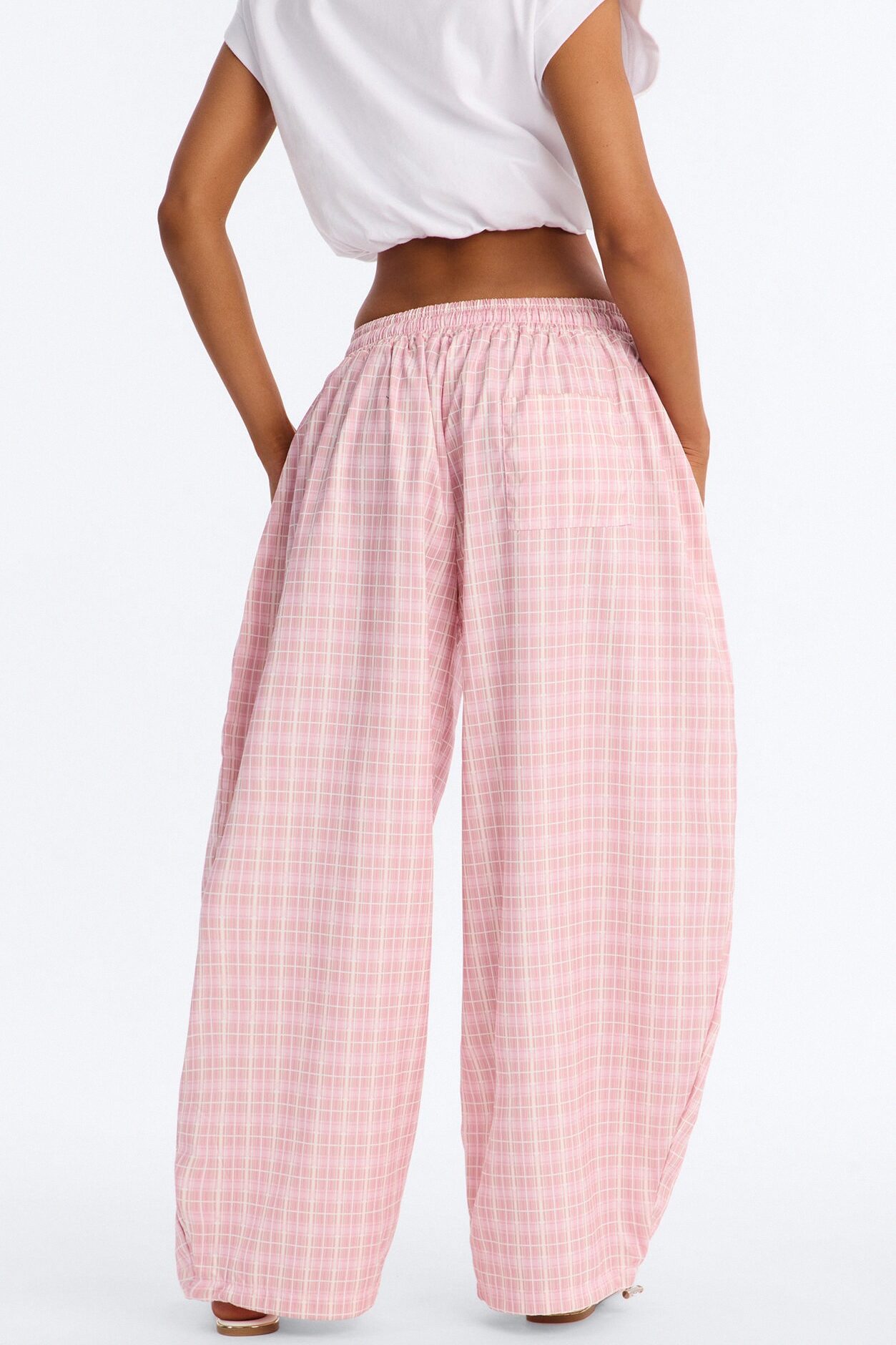 Delancy Stacked Windbreaker Jogger - Pink/combo