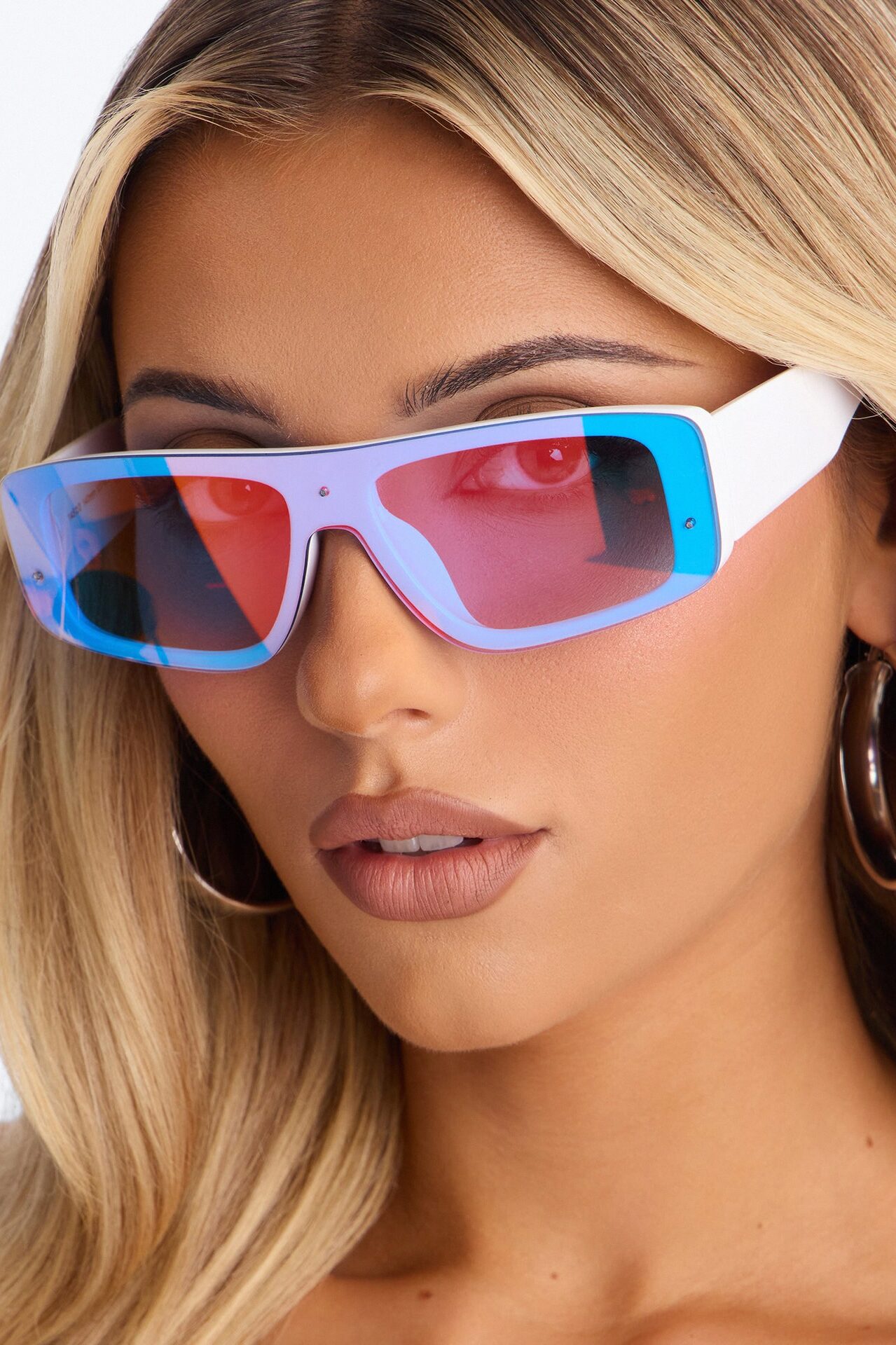 Bikini Season Sunglasses - White/Pink
