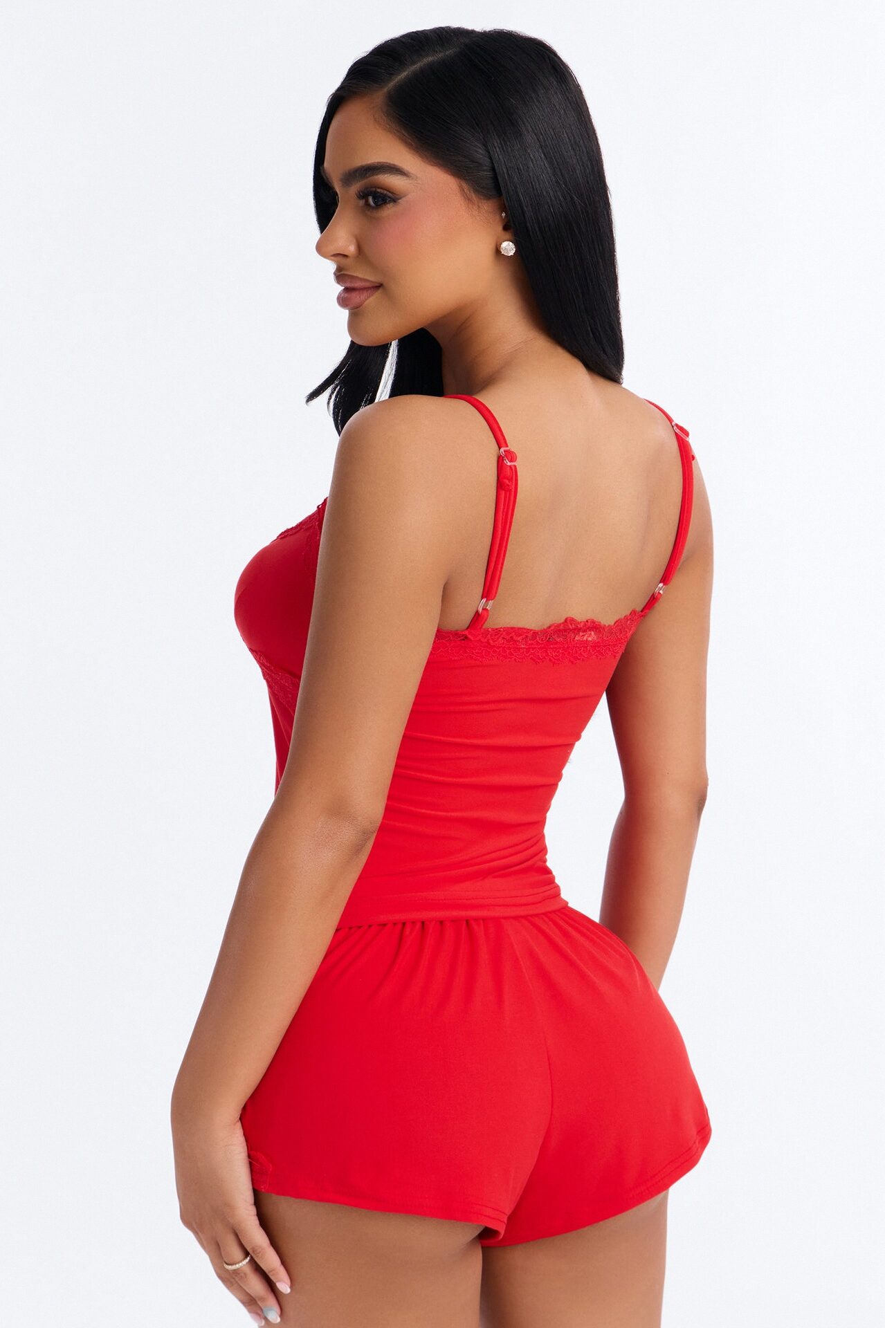 Always On My Mind PJ Short Set - Red