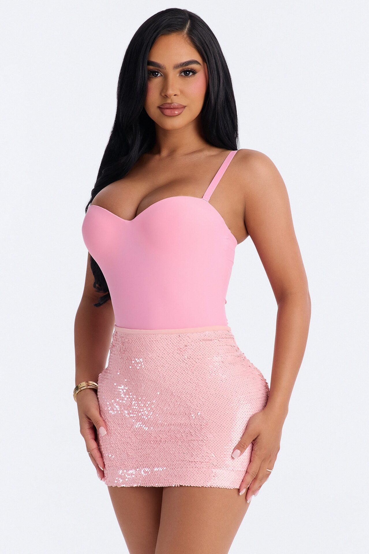 Classic Look Bodysuit - Pink