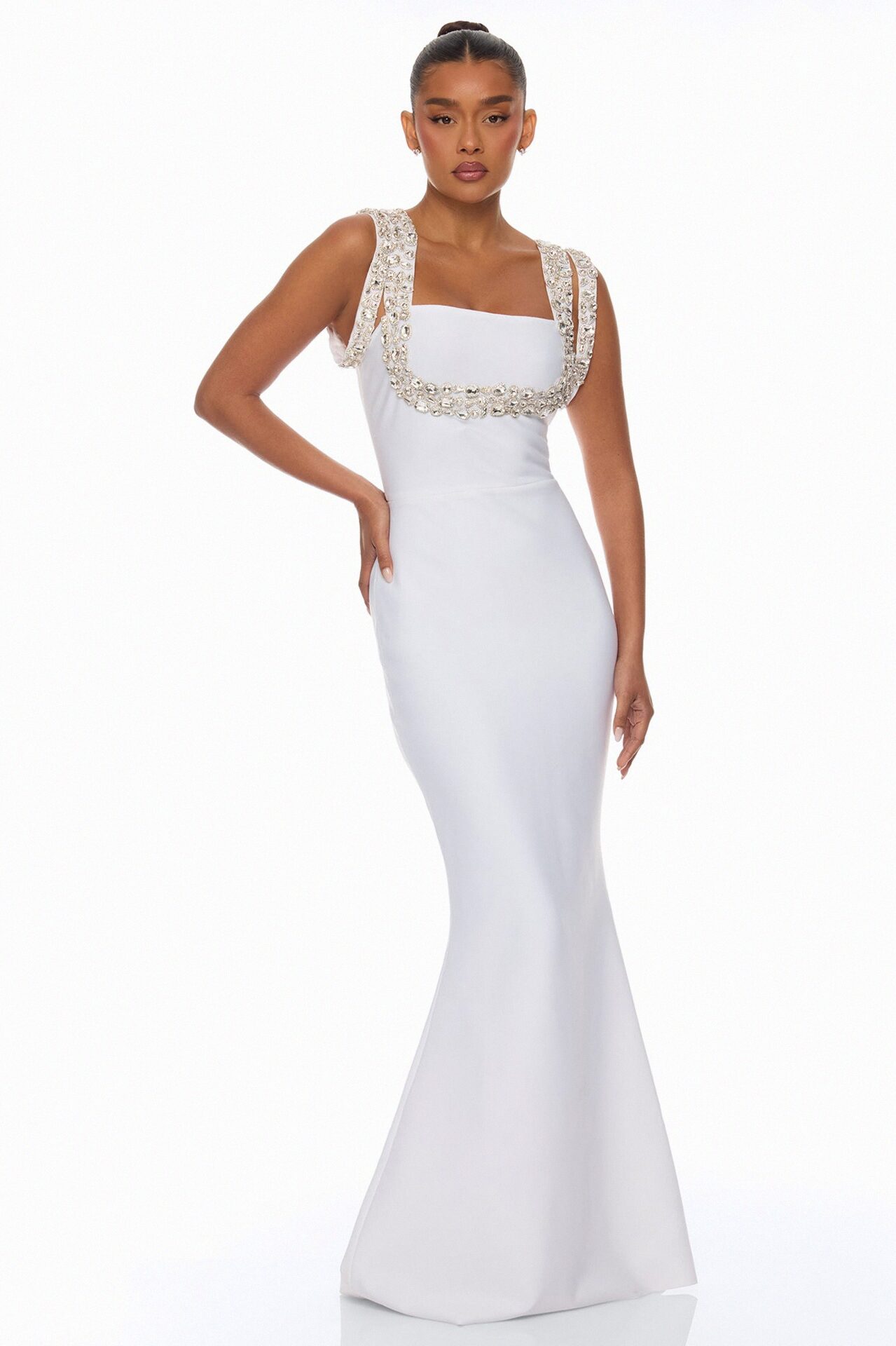 Masie Bandage Gown - Ivory