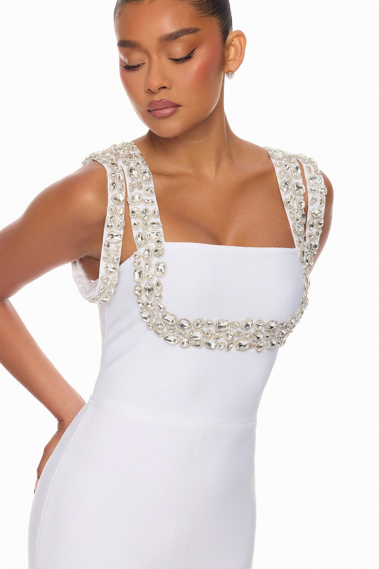 Masie Bandage Gown - Ivory