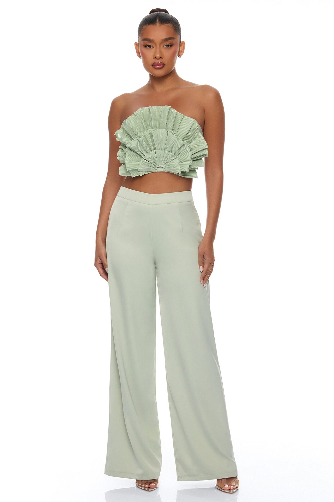 Coast To Coast Pant Set - Sage