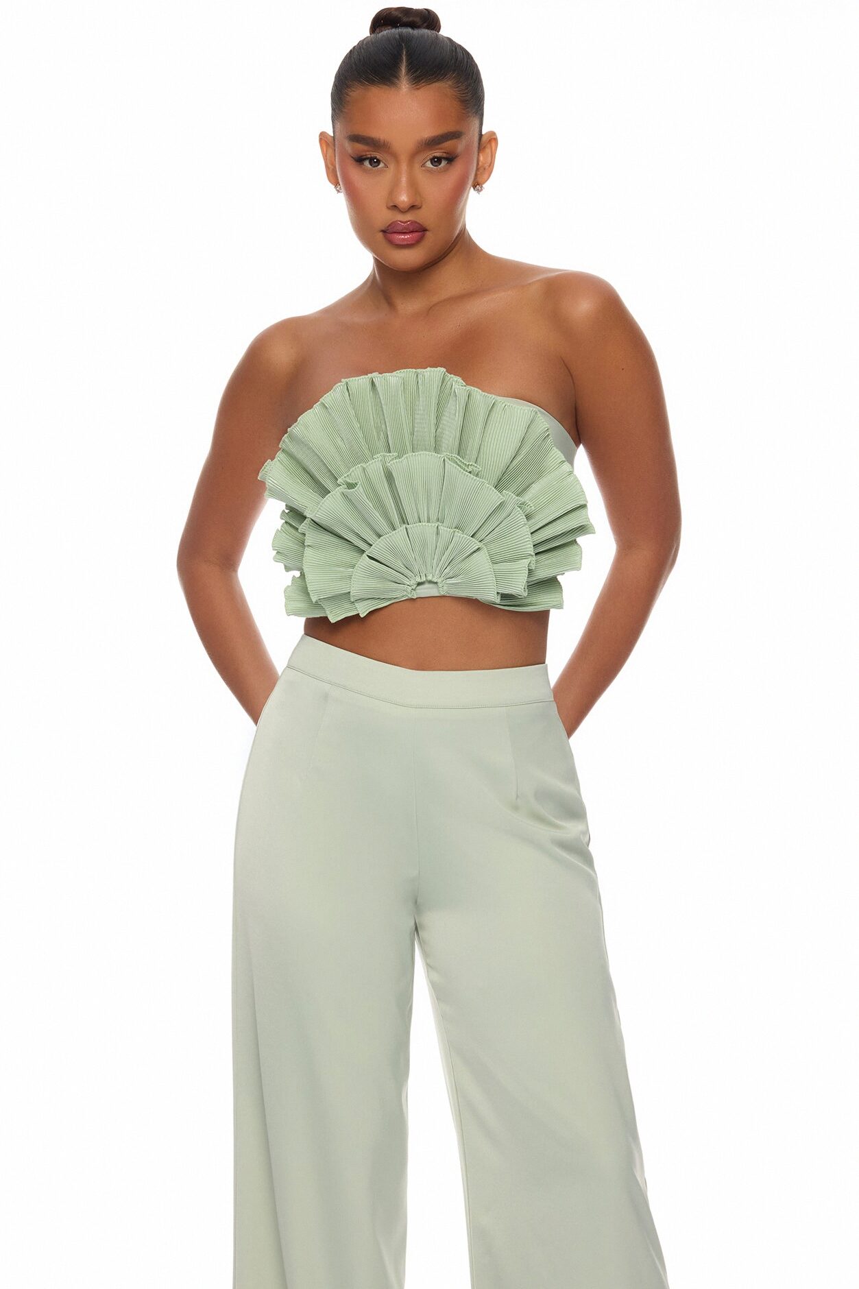 Coast To Coast Pant Set - Sage
