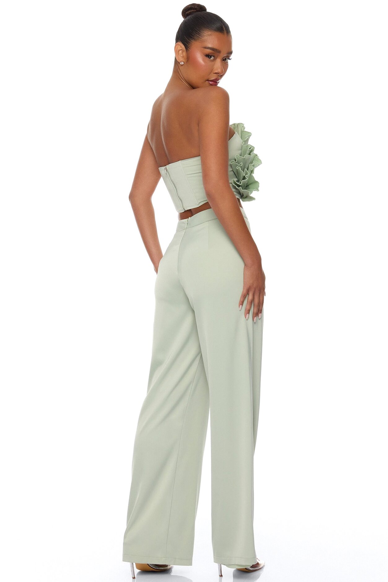 Coast To Coast Pant Set - Sage