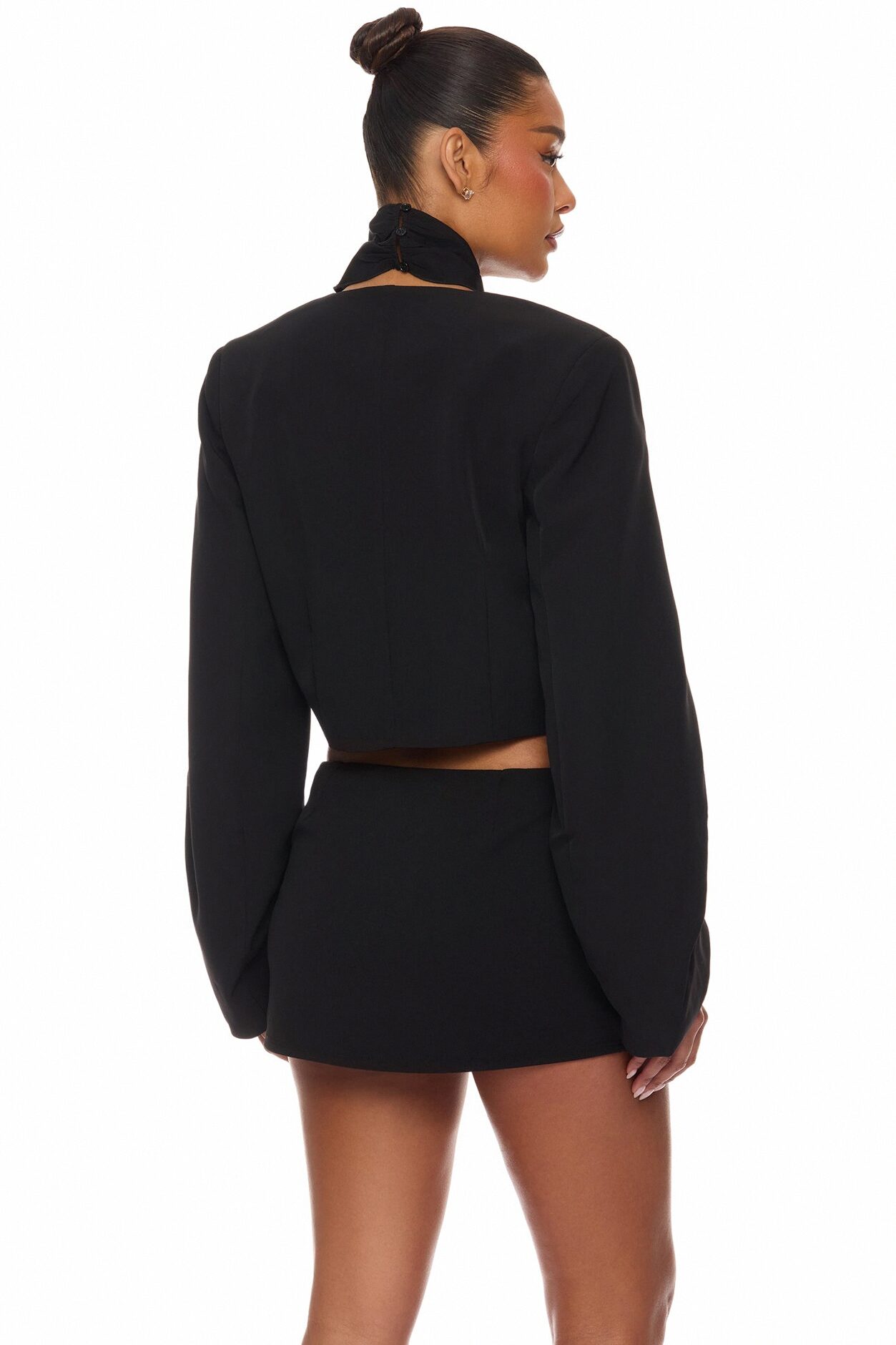 Timeless Touch Braided Jacket - Black