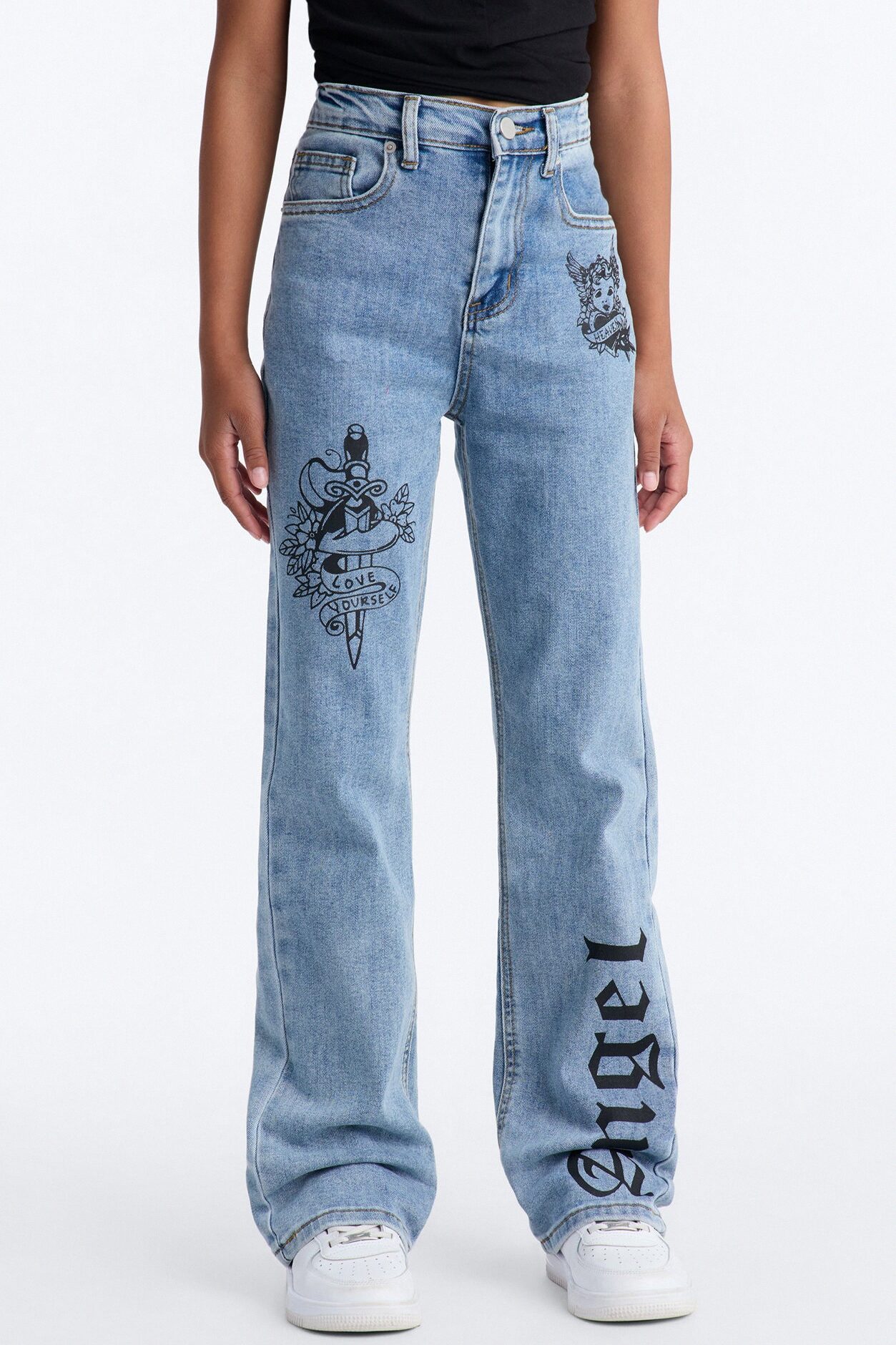 Mini So Divine Flare Jeans - Medium Wash