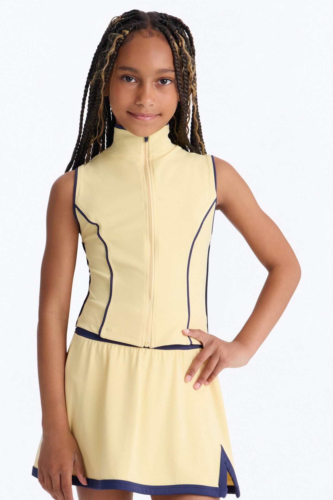 Mini Match Point Mini Skirt Set - Yellow
